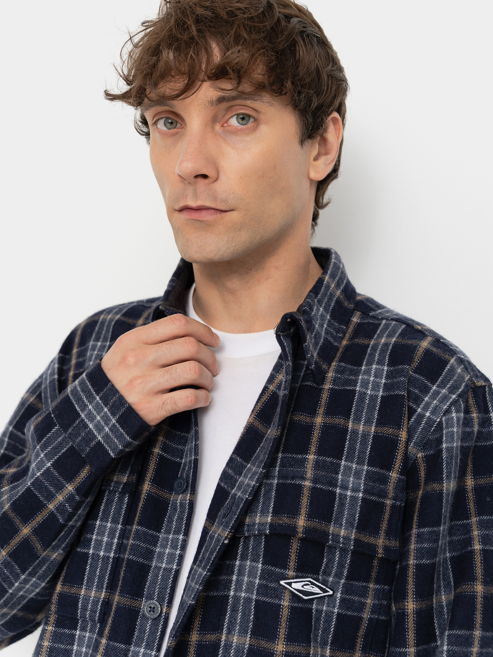 Сорочка Quiksilver Diamond Wool (dark navy diamond check)