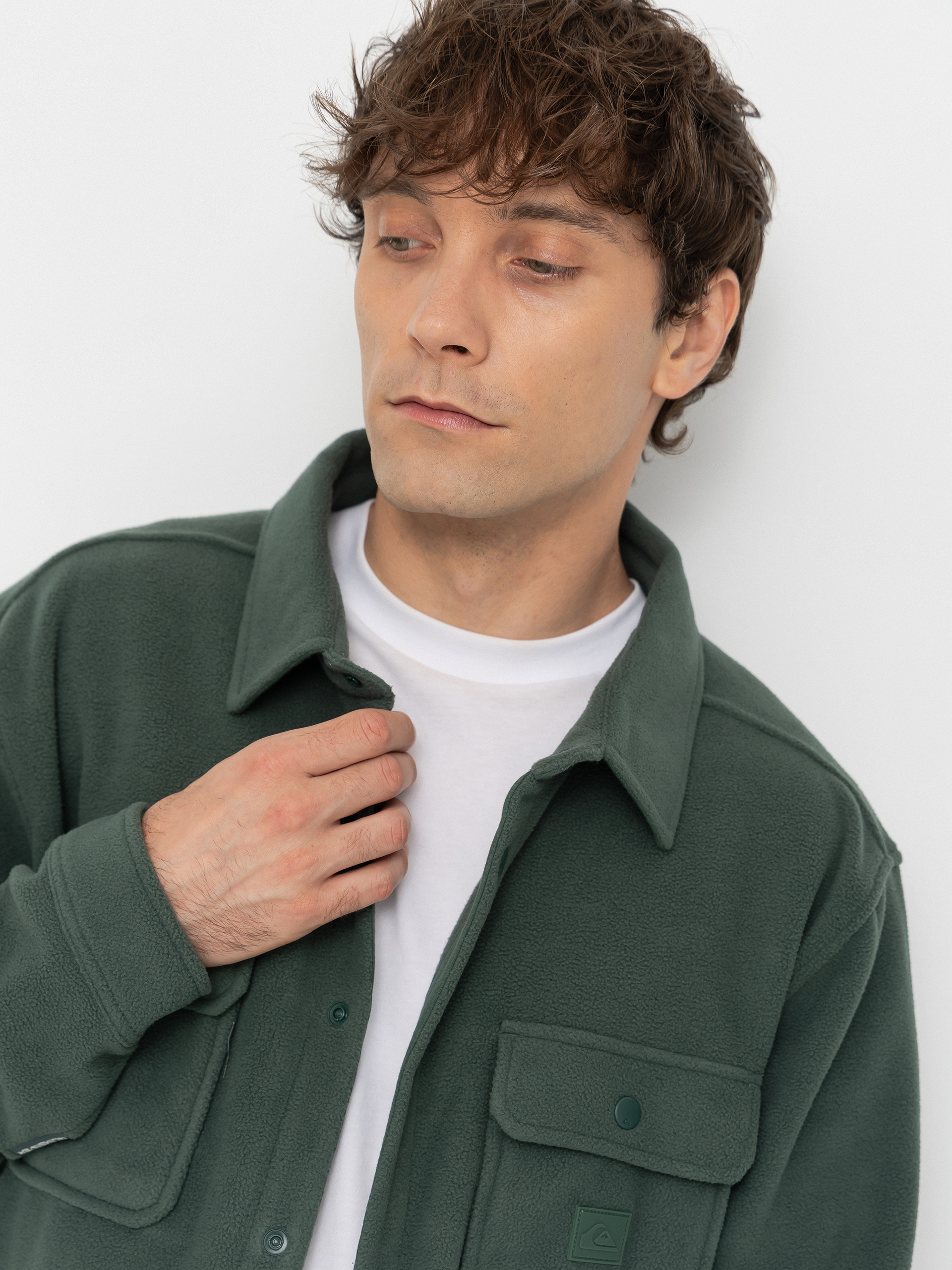 Чоловічий Флісовий светр Quiksilver Venture Fleece Shirt (forest)