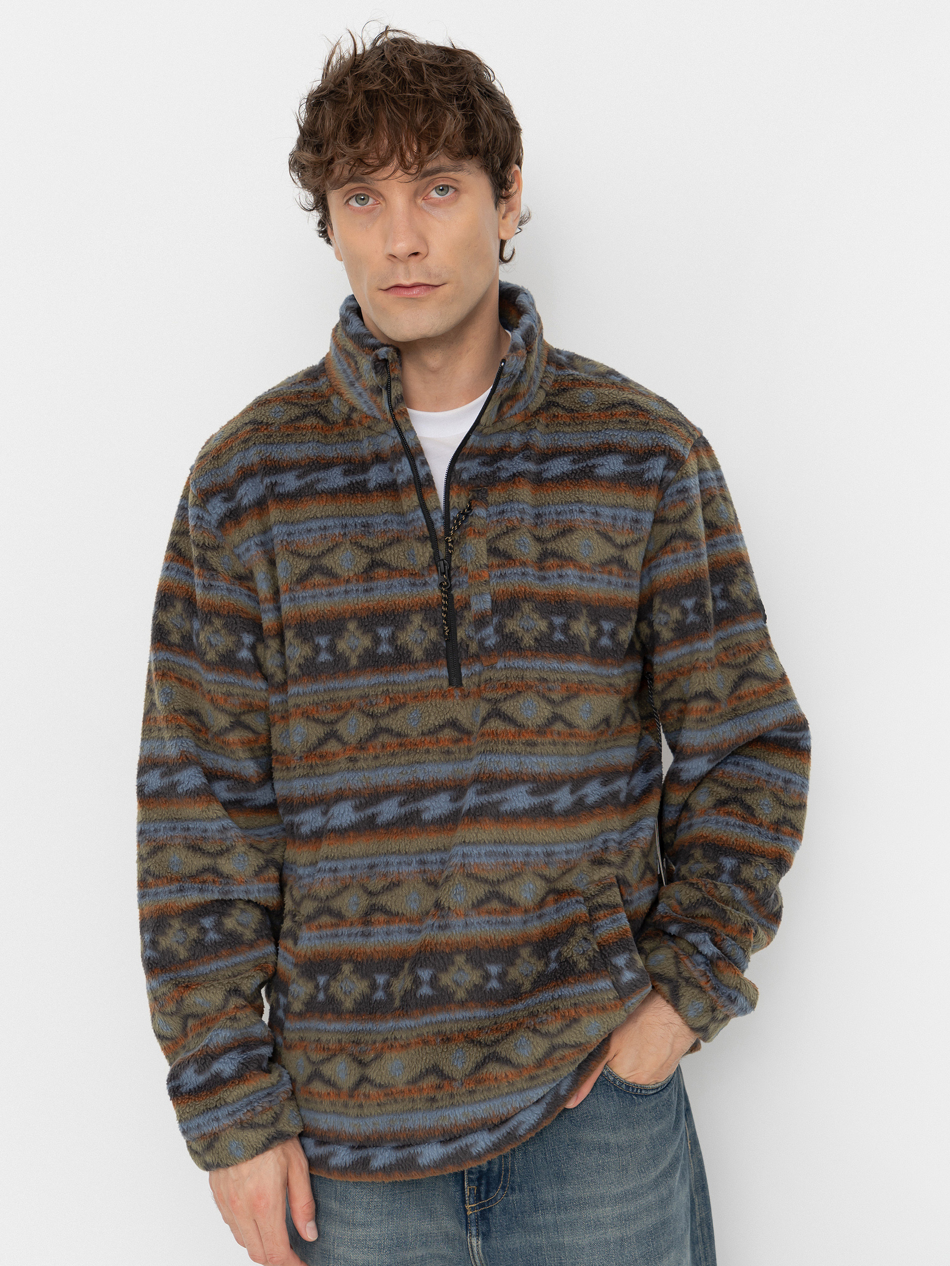 Флісовий светр Billabong Boundary Mock Neck (raven)