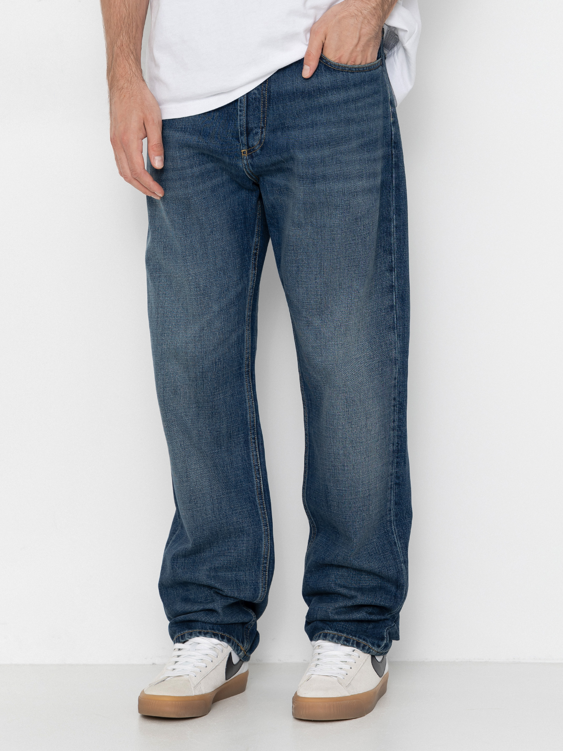 Штани Carhartt WIP Marlow (blue/dark used wash)