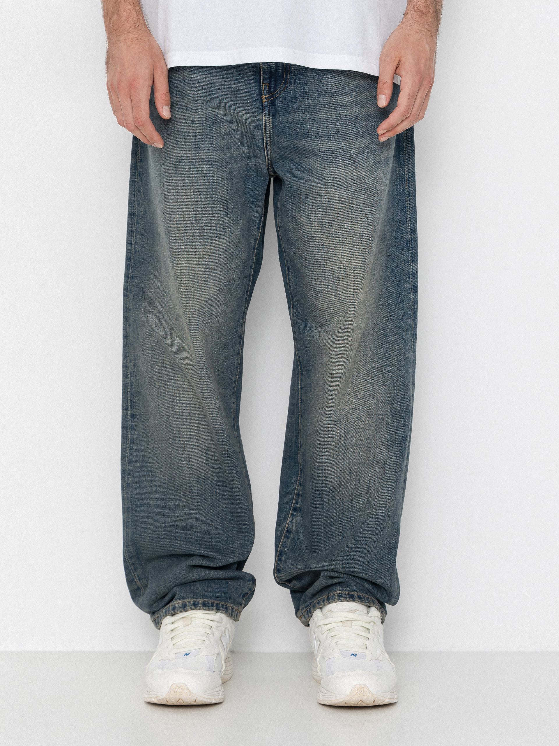 Штани Carhartt WIP Aaron (blue/worn used wash)