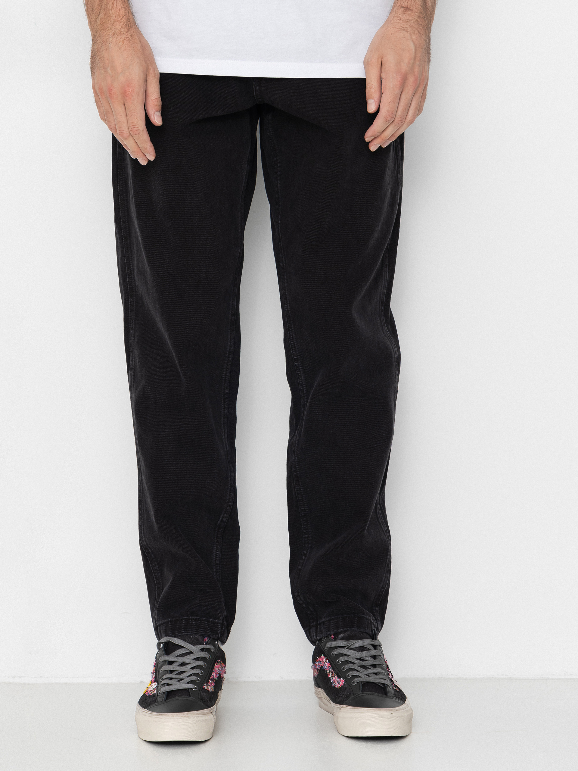 Штани Karl Kani Small Signature Tapered Five Pocket Denim (black)