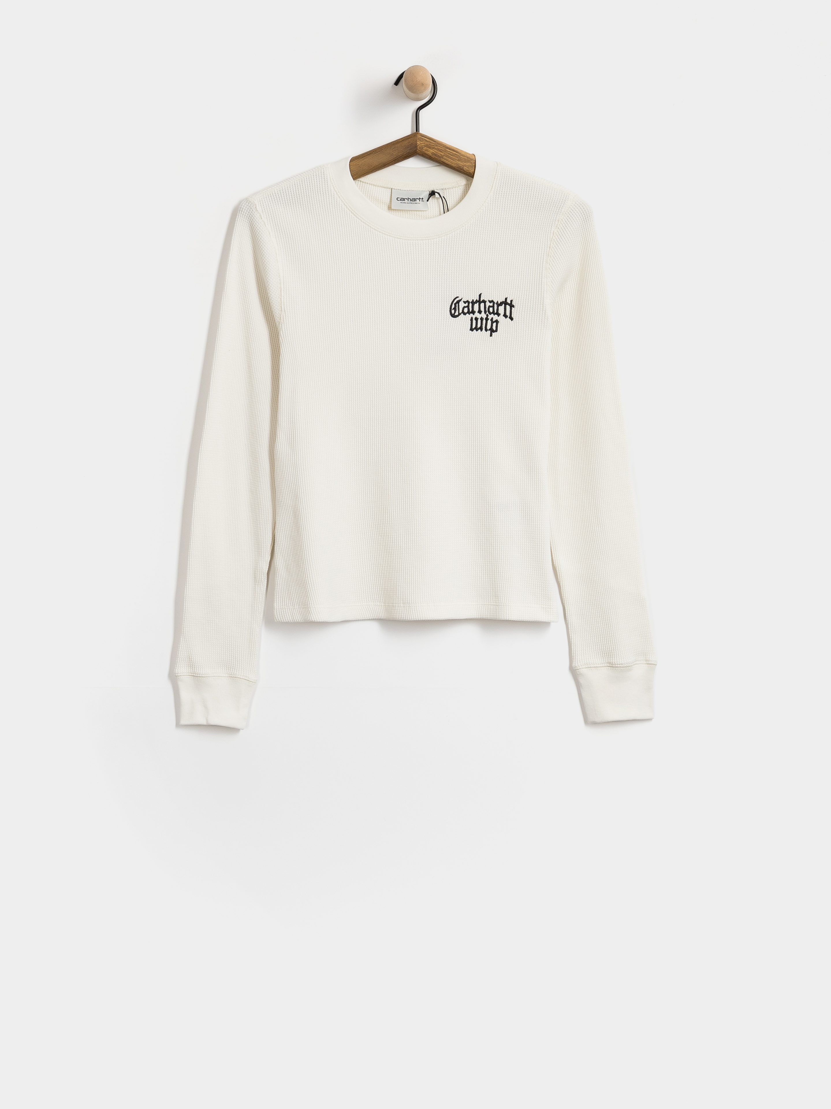 u041bu043eu043du0433u0441u043bu0456u0432 Carhartt WIP Blackletter Waffle T S Wmn (wax/black)