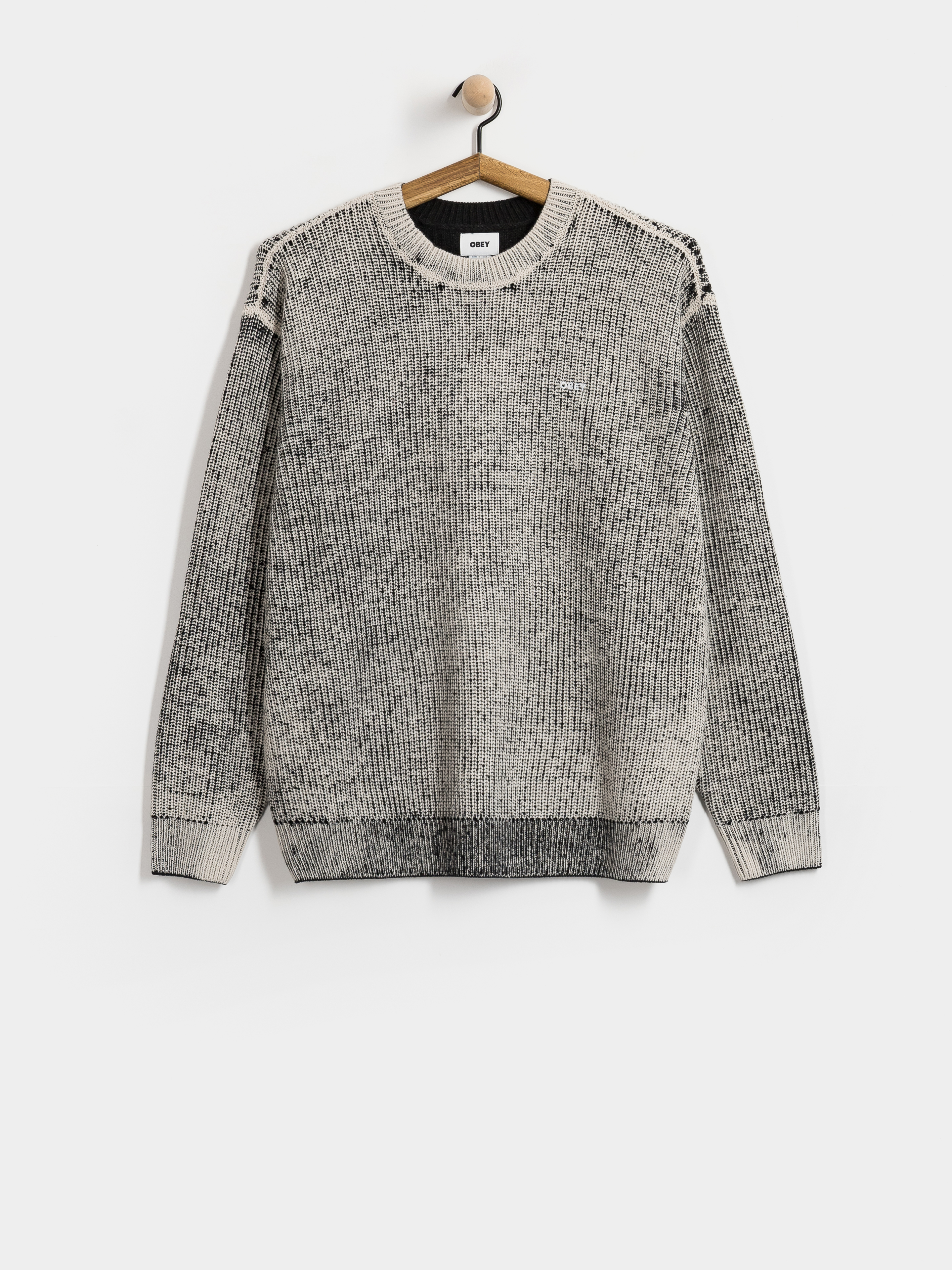 Светр OBEY Spray Effect (dark black multi)