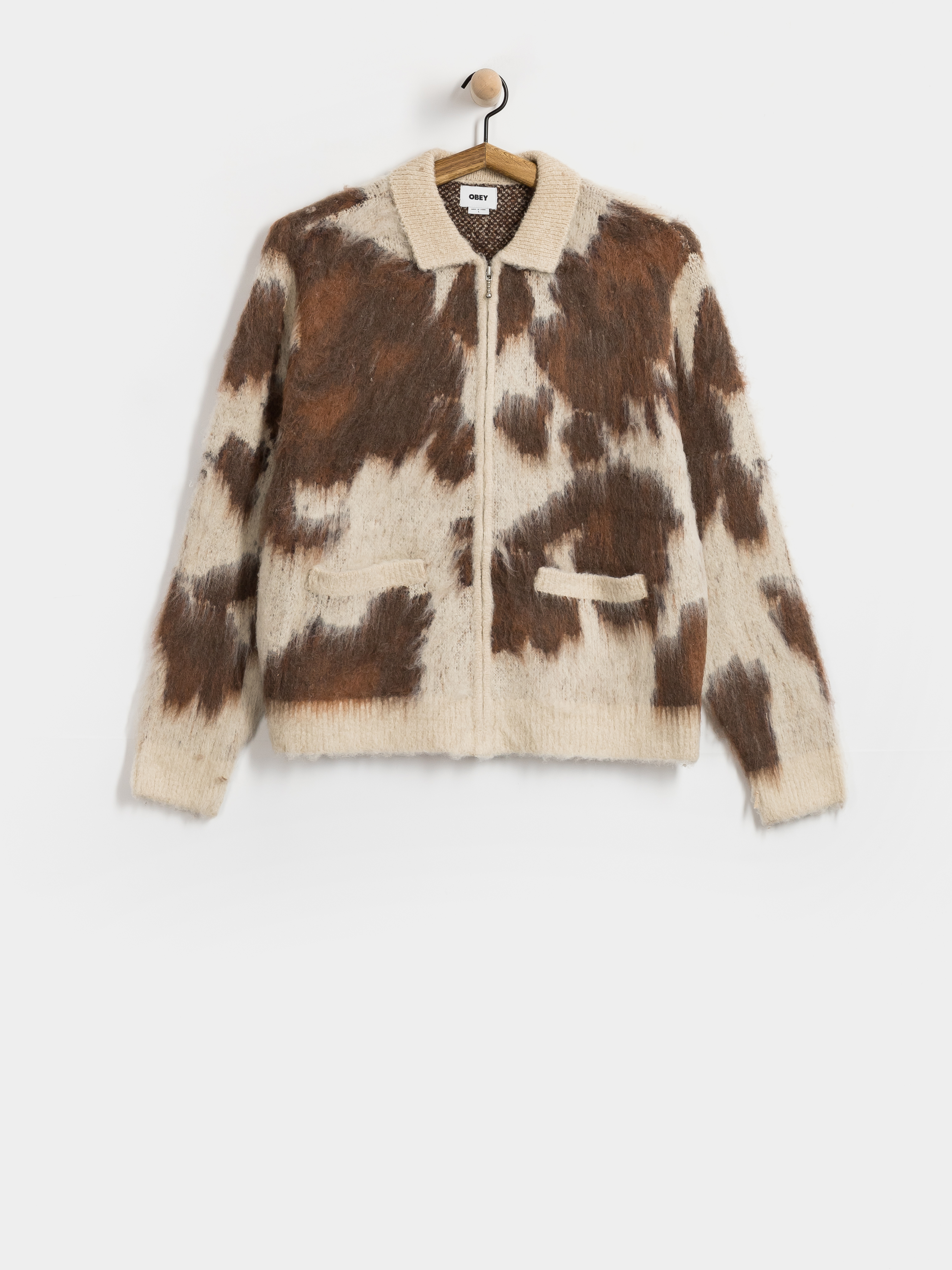 Кардиган OBEY Cow Pattern Zip
