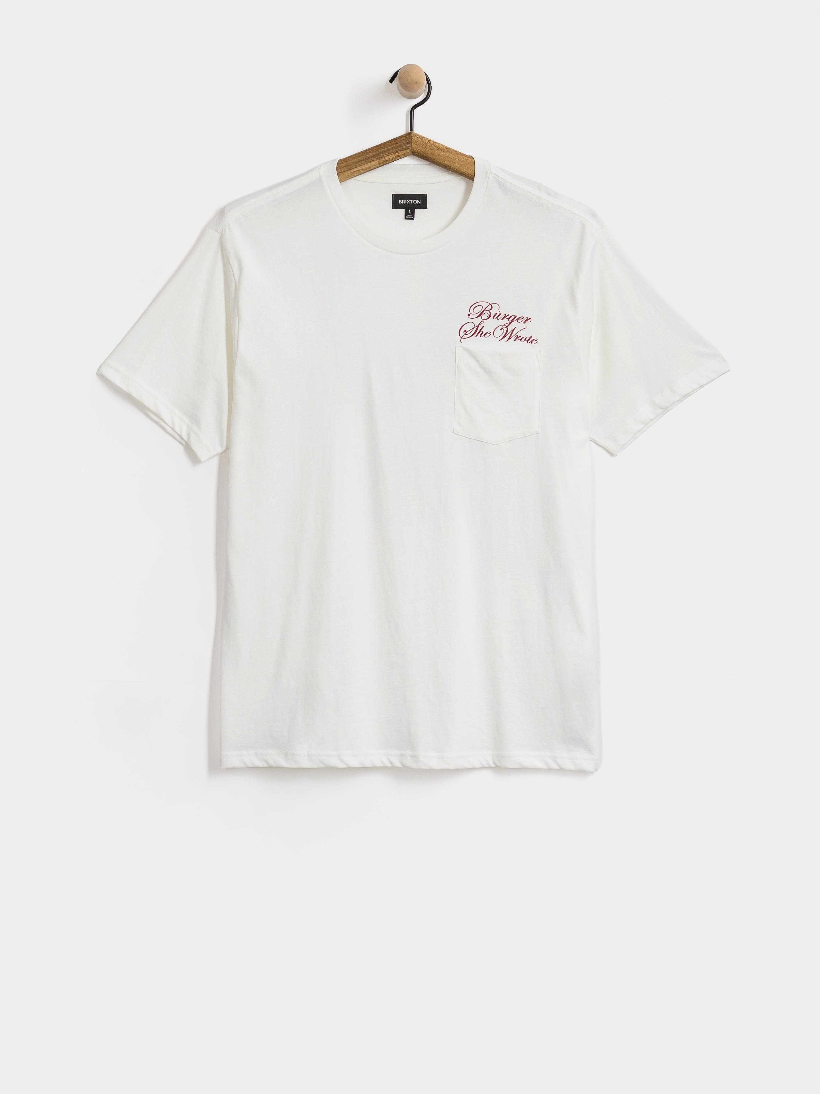 Футболка Brixton Burger She Wrote Pocket (white)