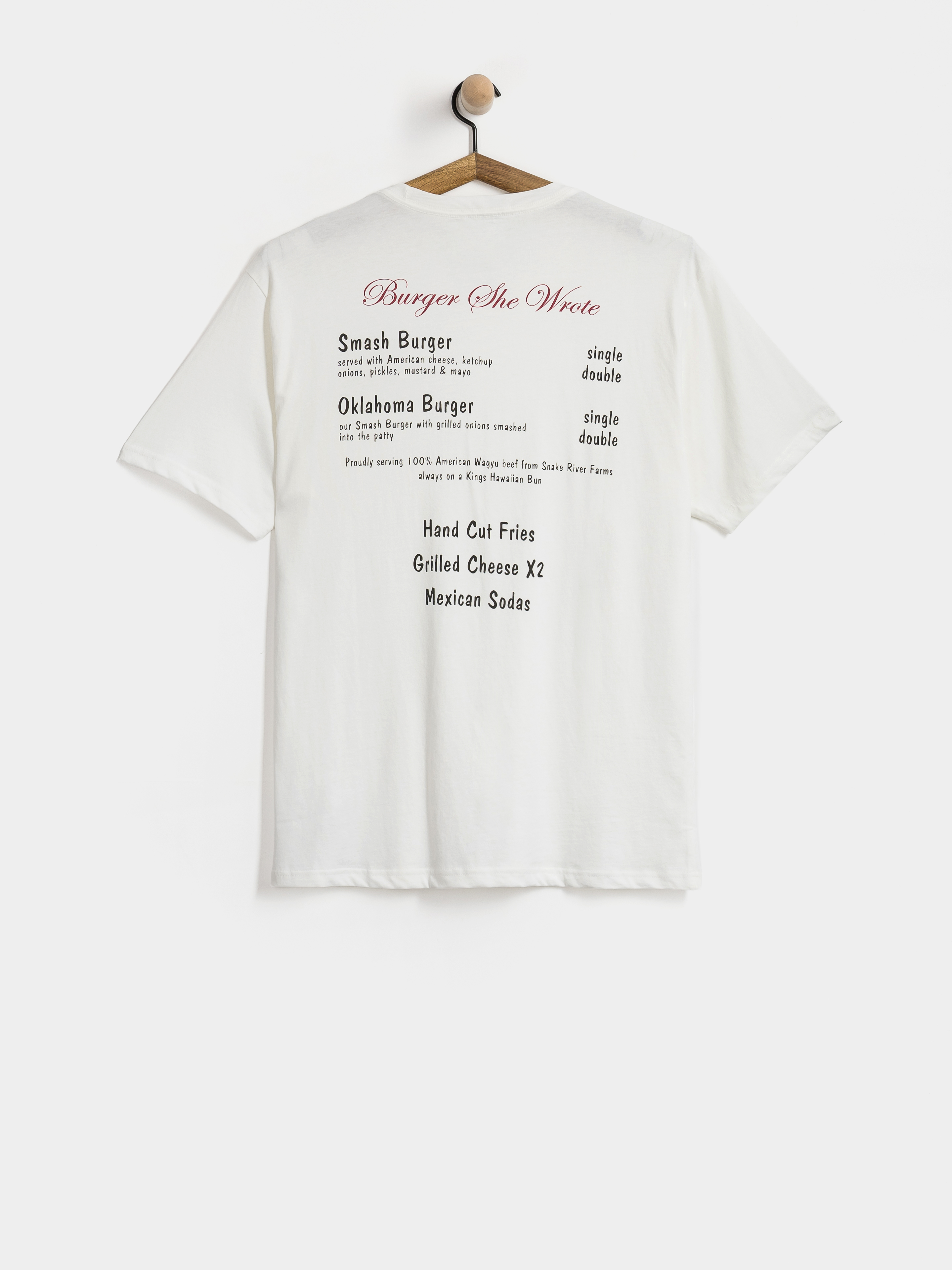 Футболка Brixton Burger She Wrote Pocket (white)