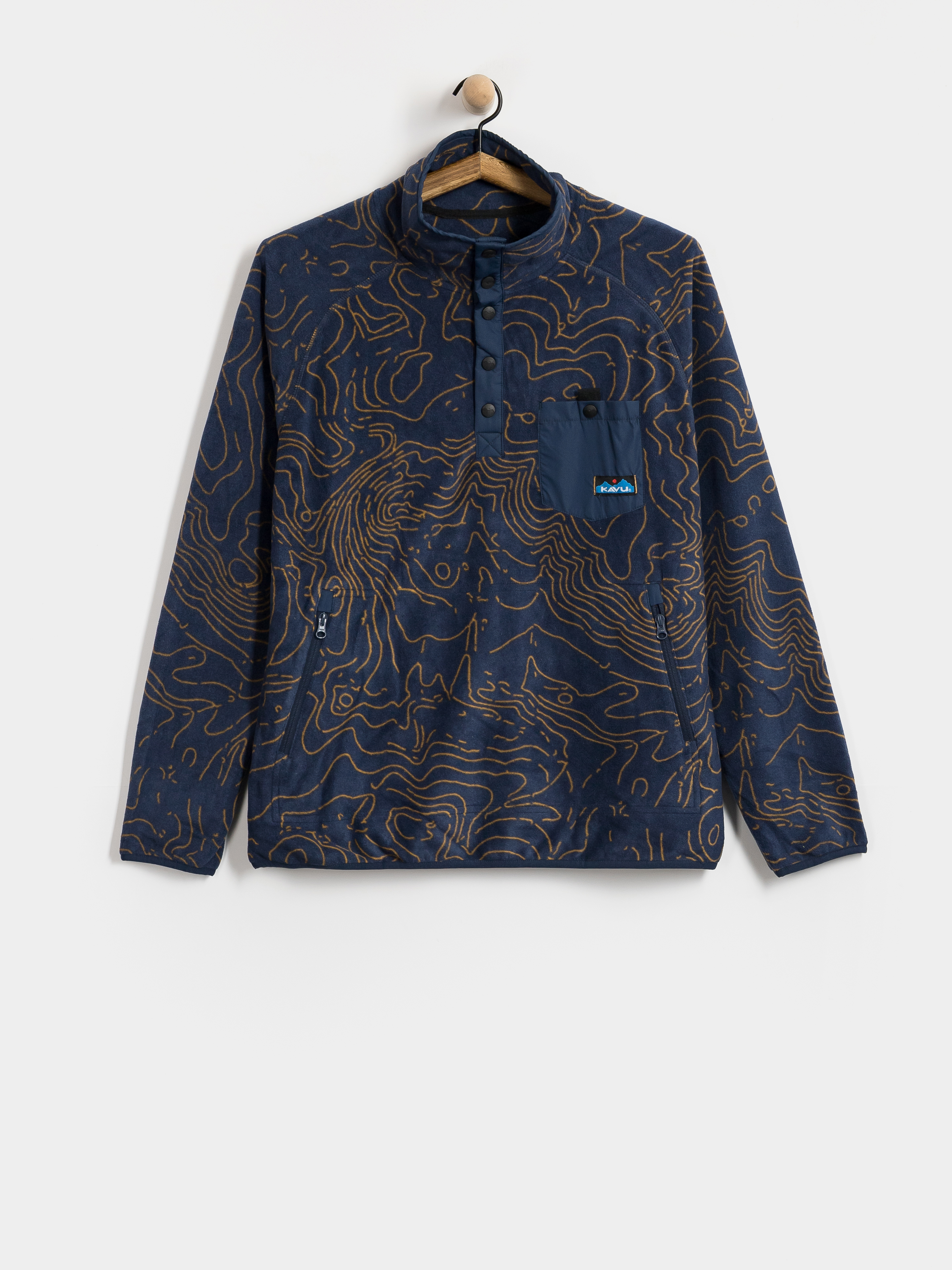 Чоловічий Флісовий светр Kavu Teannaway (blue water topo)