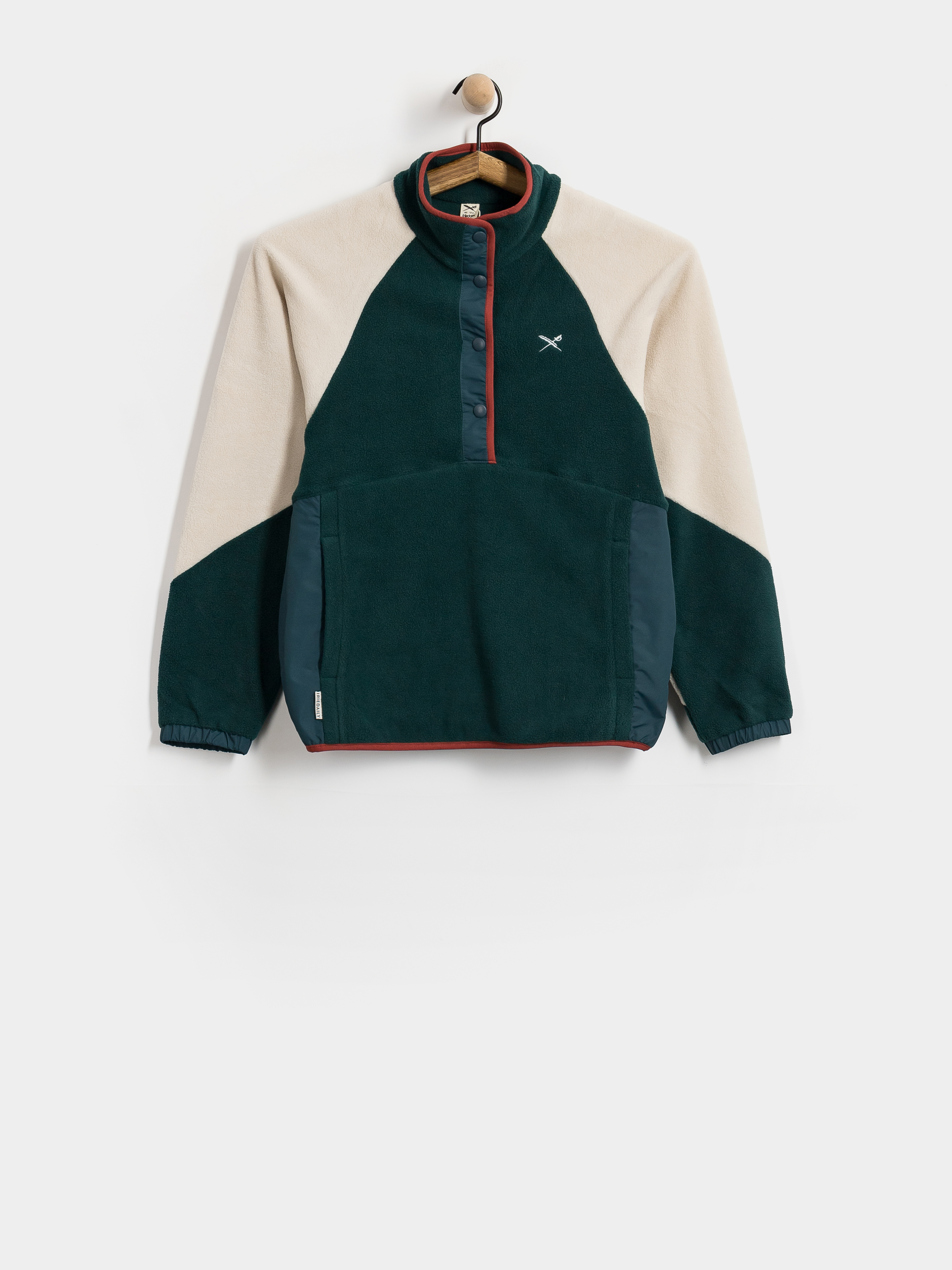 Жіночий Флісовий светр Iriedaily Holina Mix Troyer (dark teal)