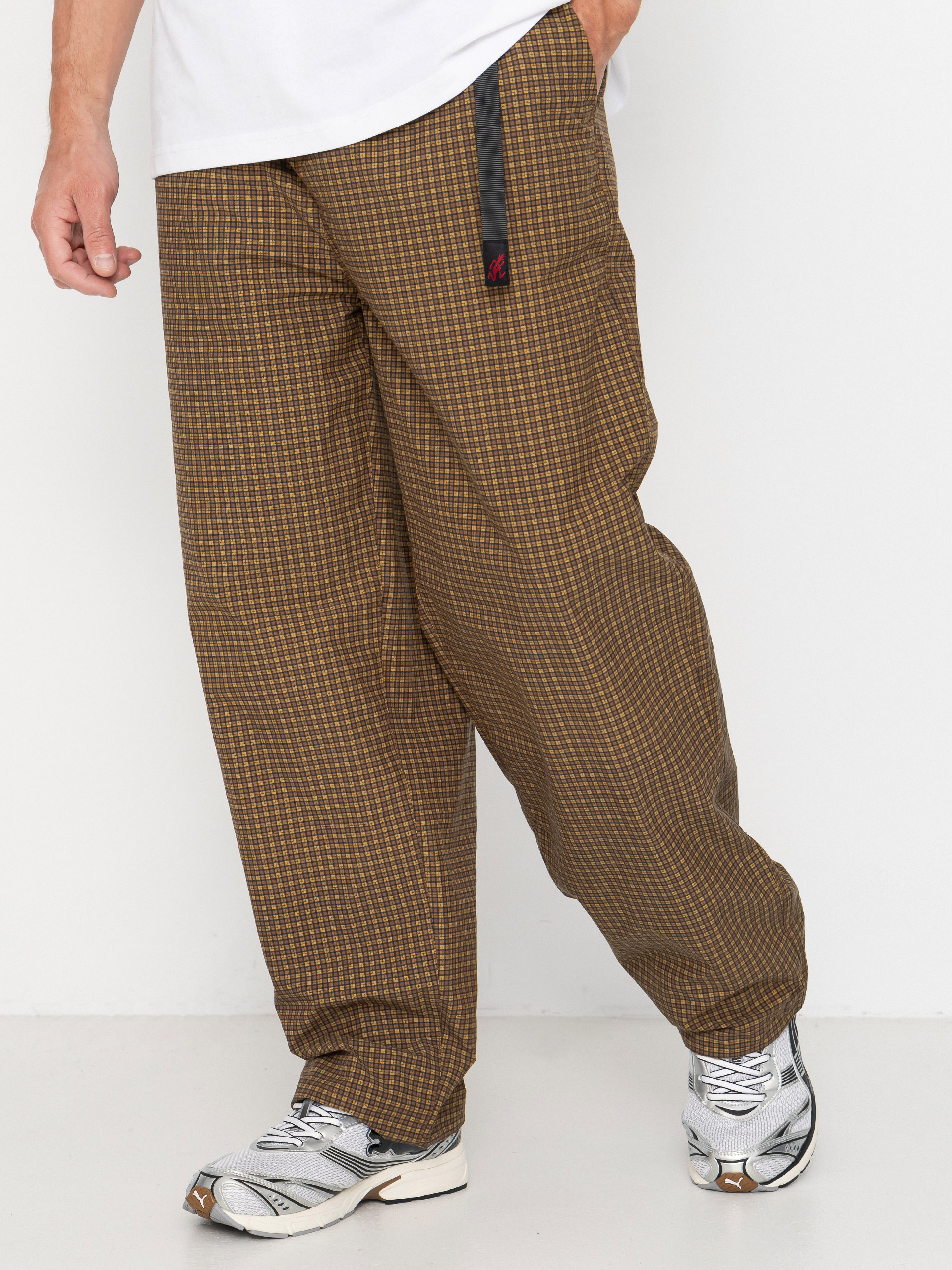 Штани Gramicci Mini Check Nylon Pant (brown check)