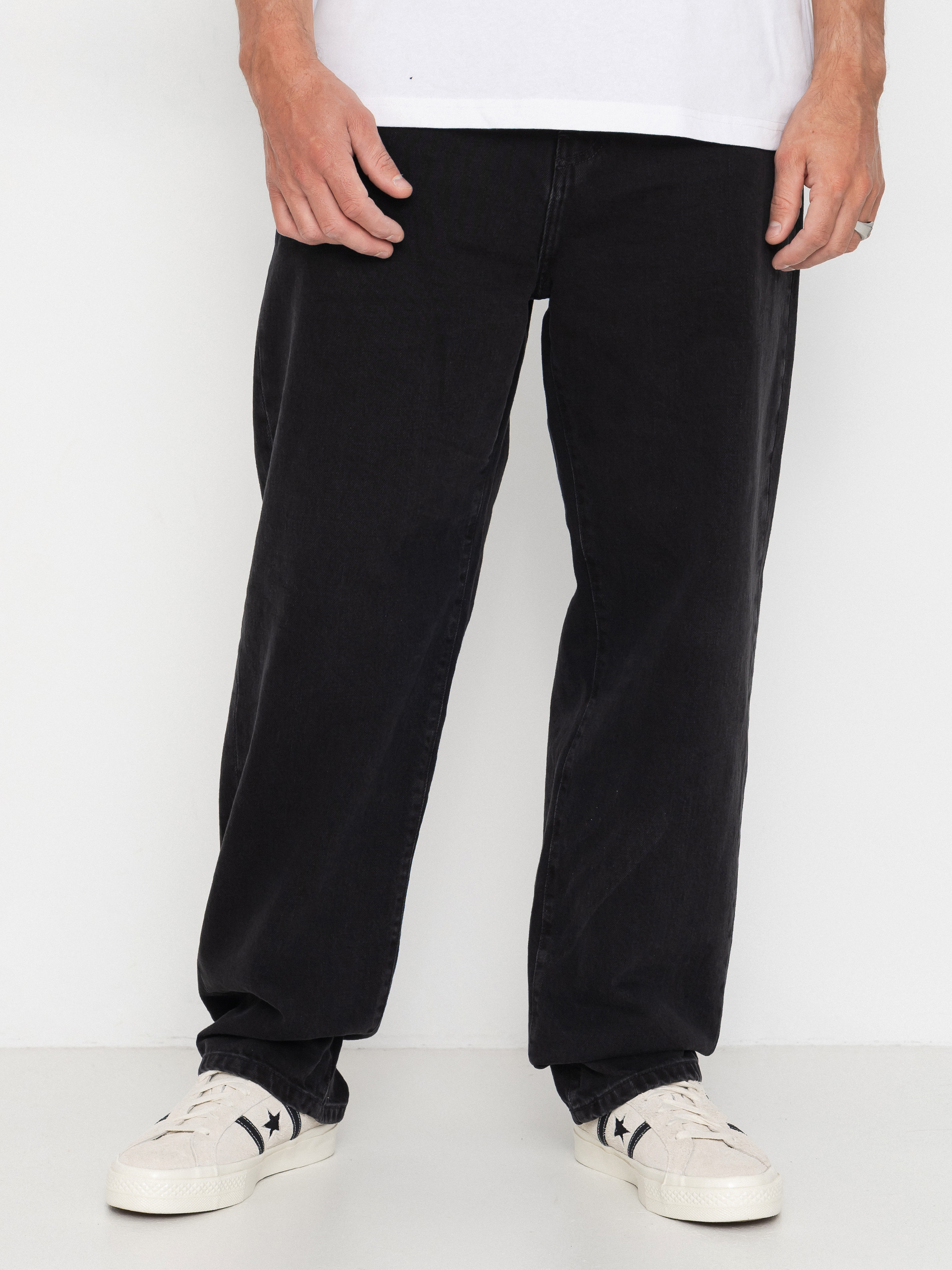 Штани Carhartt WIP Aaron (black/stone washed)