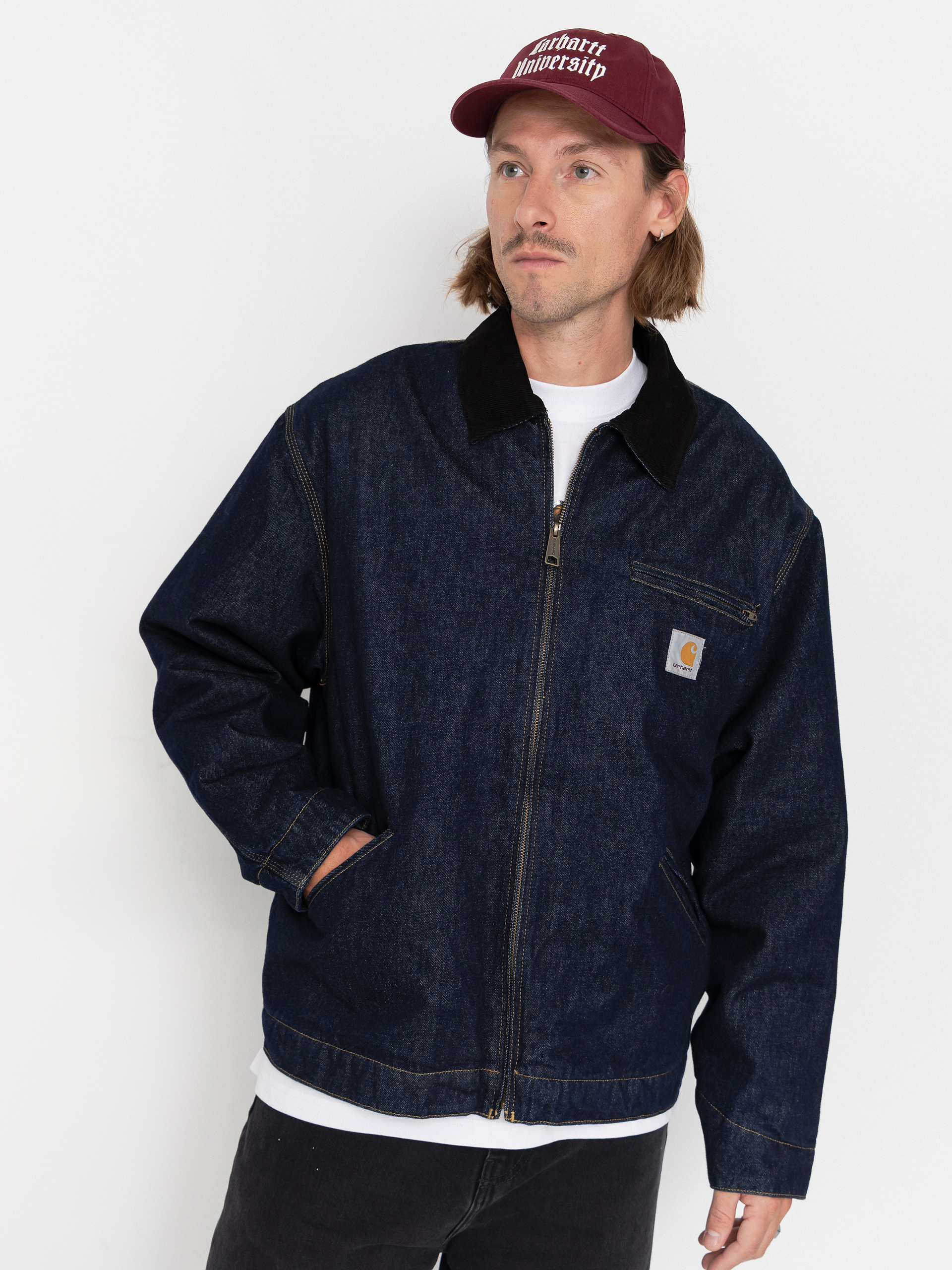 Куртка Carhartt WIP OG Detroit (blue/black/rinsed)