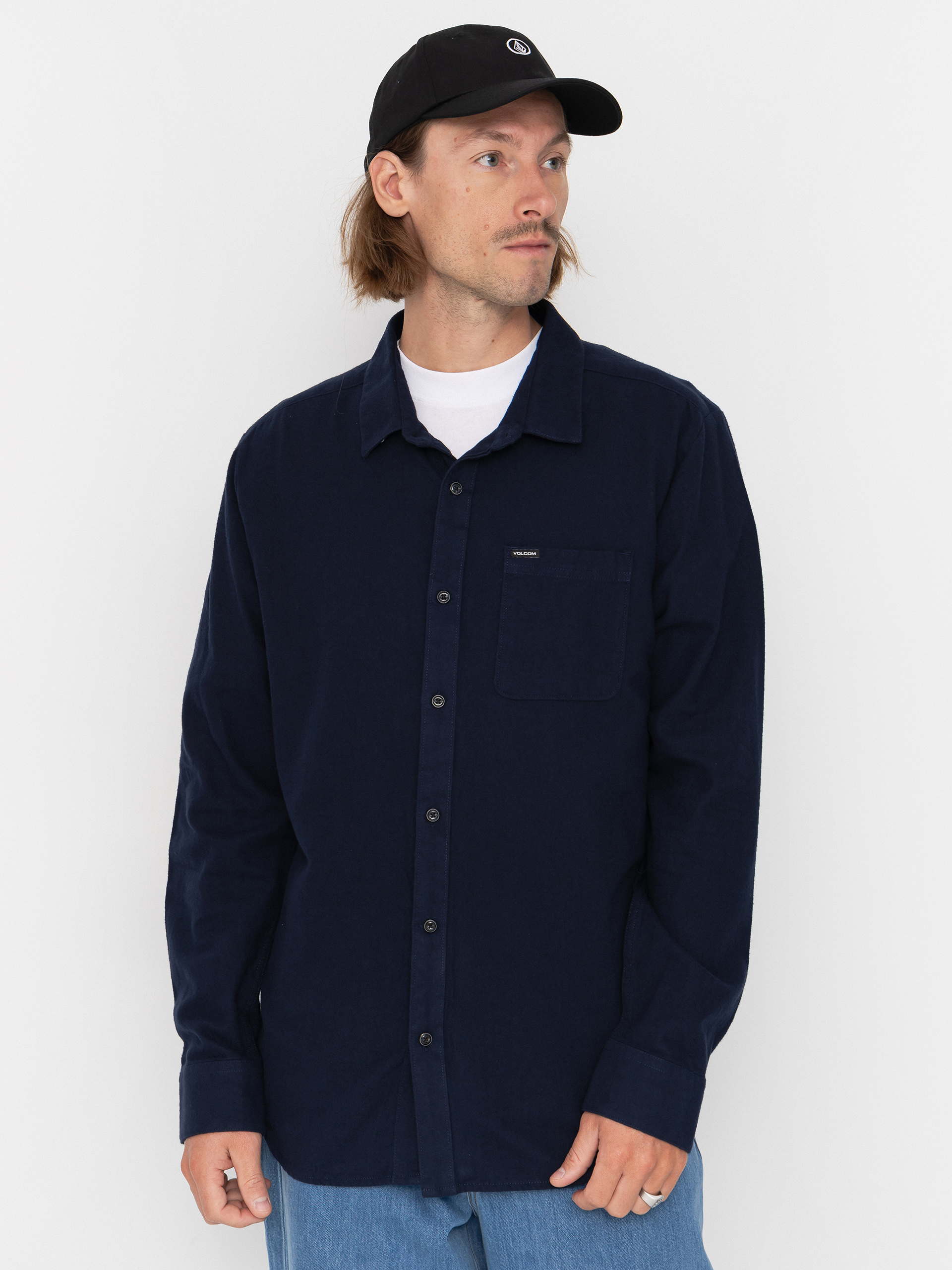 Сорочка Volcom Caden Solid Ls (marine)