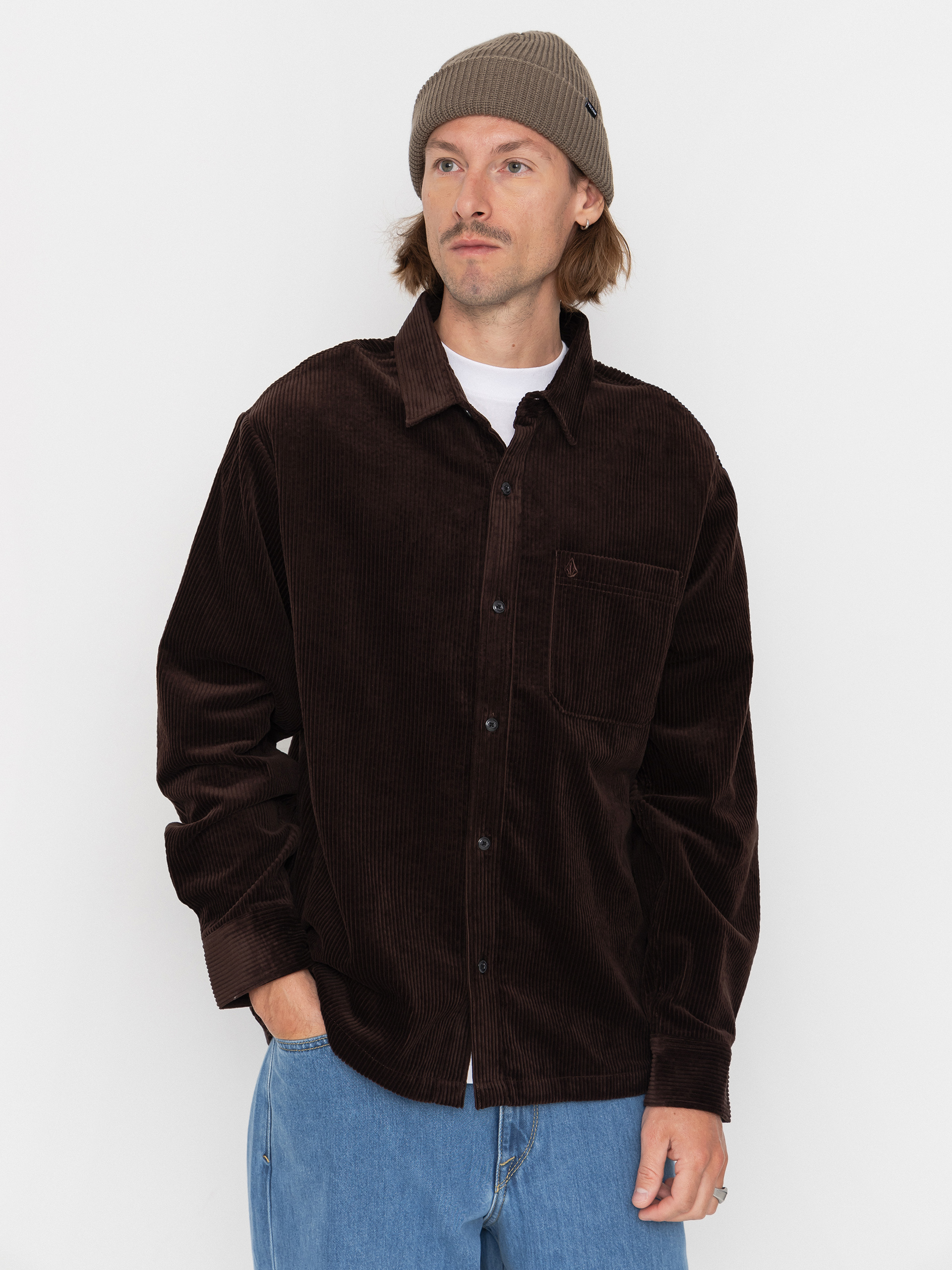 Сорочка Volcom Fostered II Cord Ls (cacao)