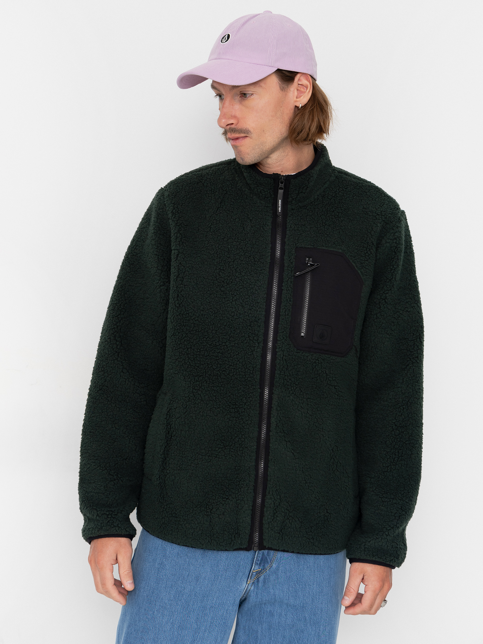 Світшот Volcom Muzzer Fuzzar Zip (scarab)