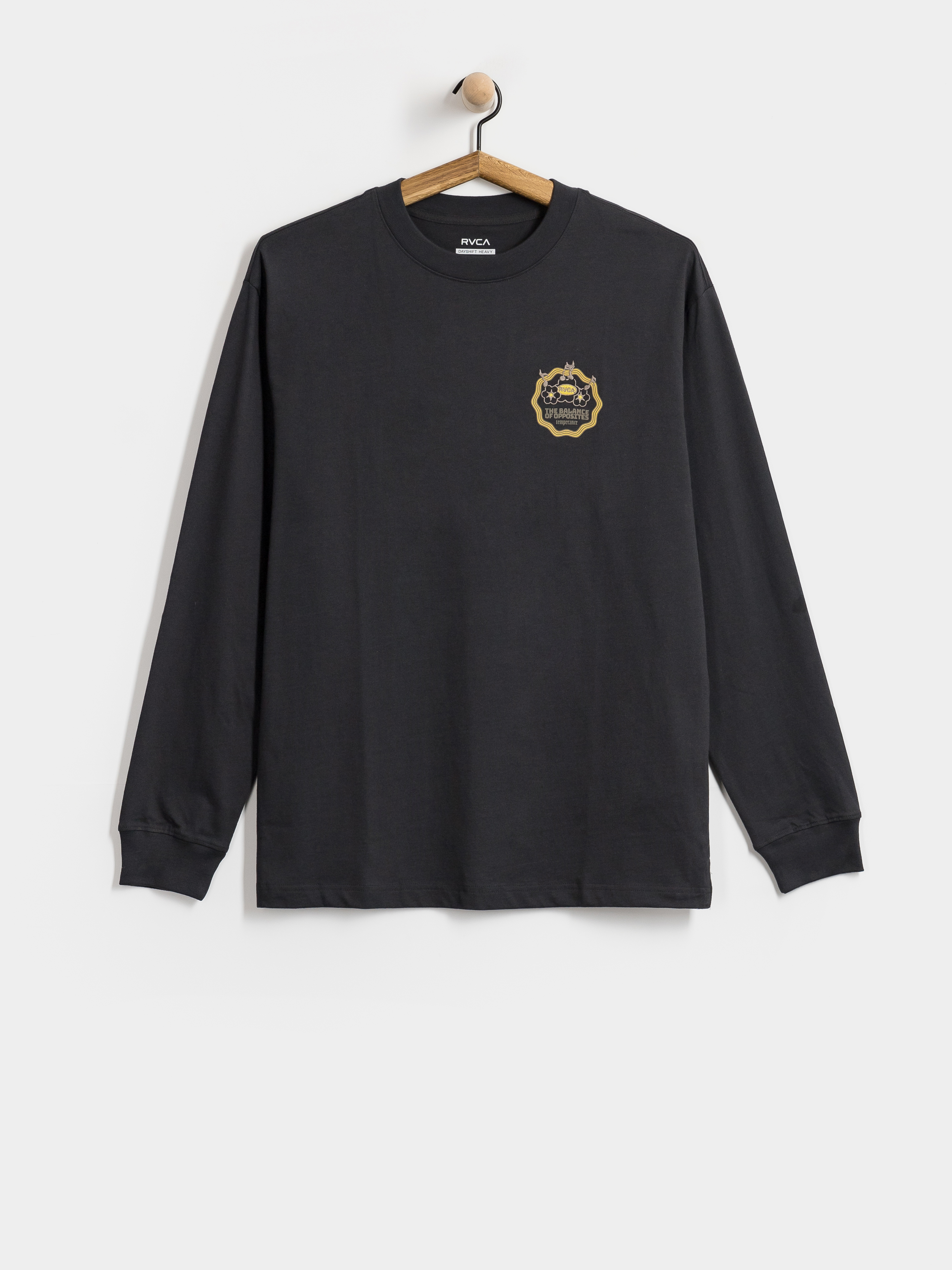Лонгслів RVCA The Temperance (washed black)