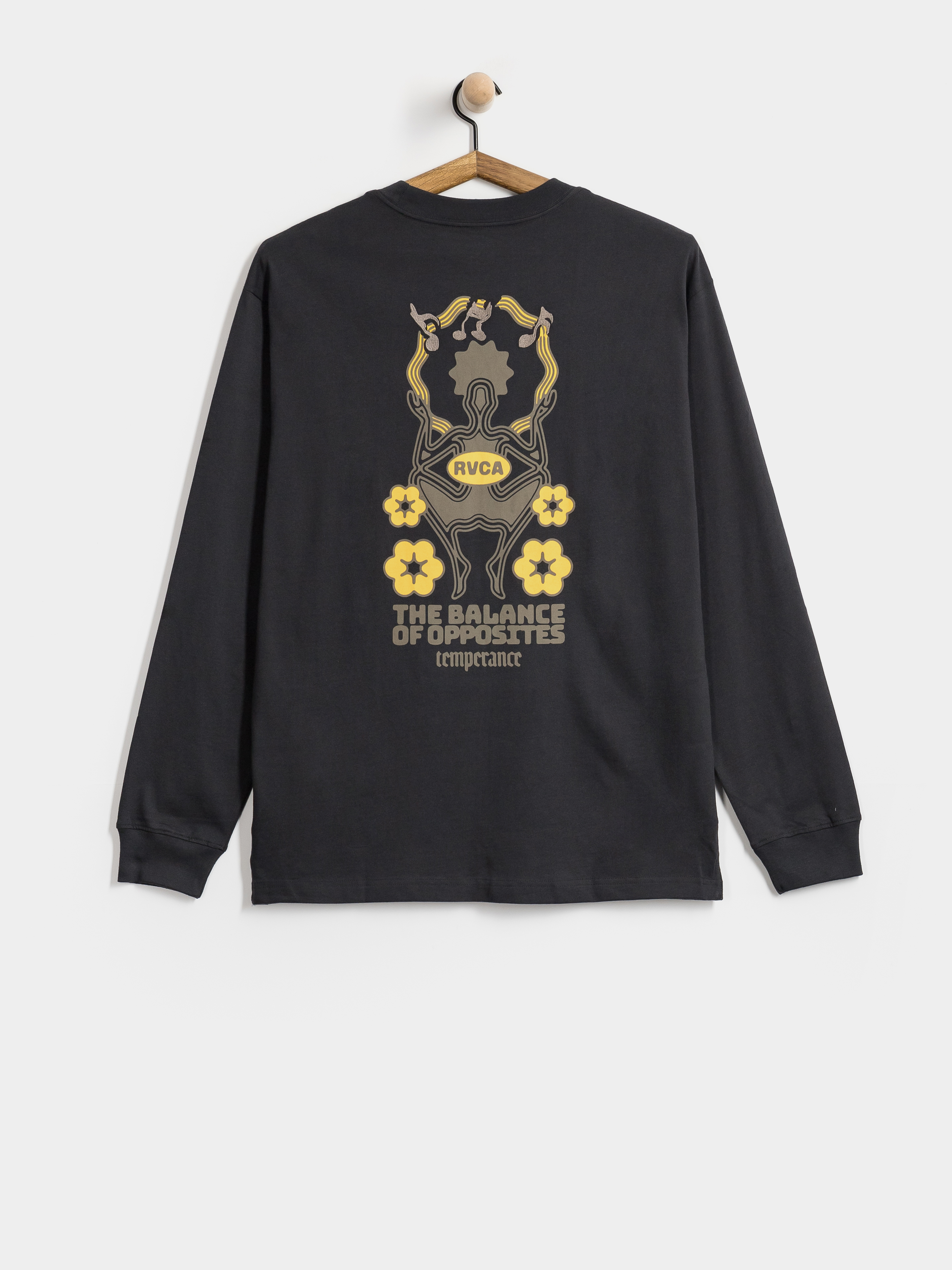 Лонгслів RVCA The Temperance (washed black)