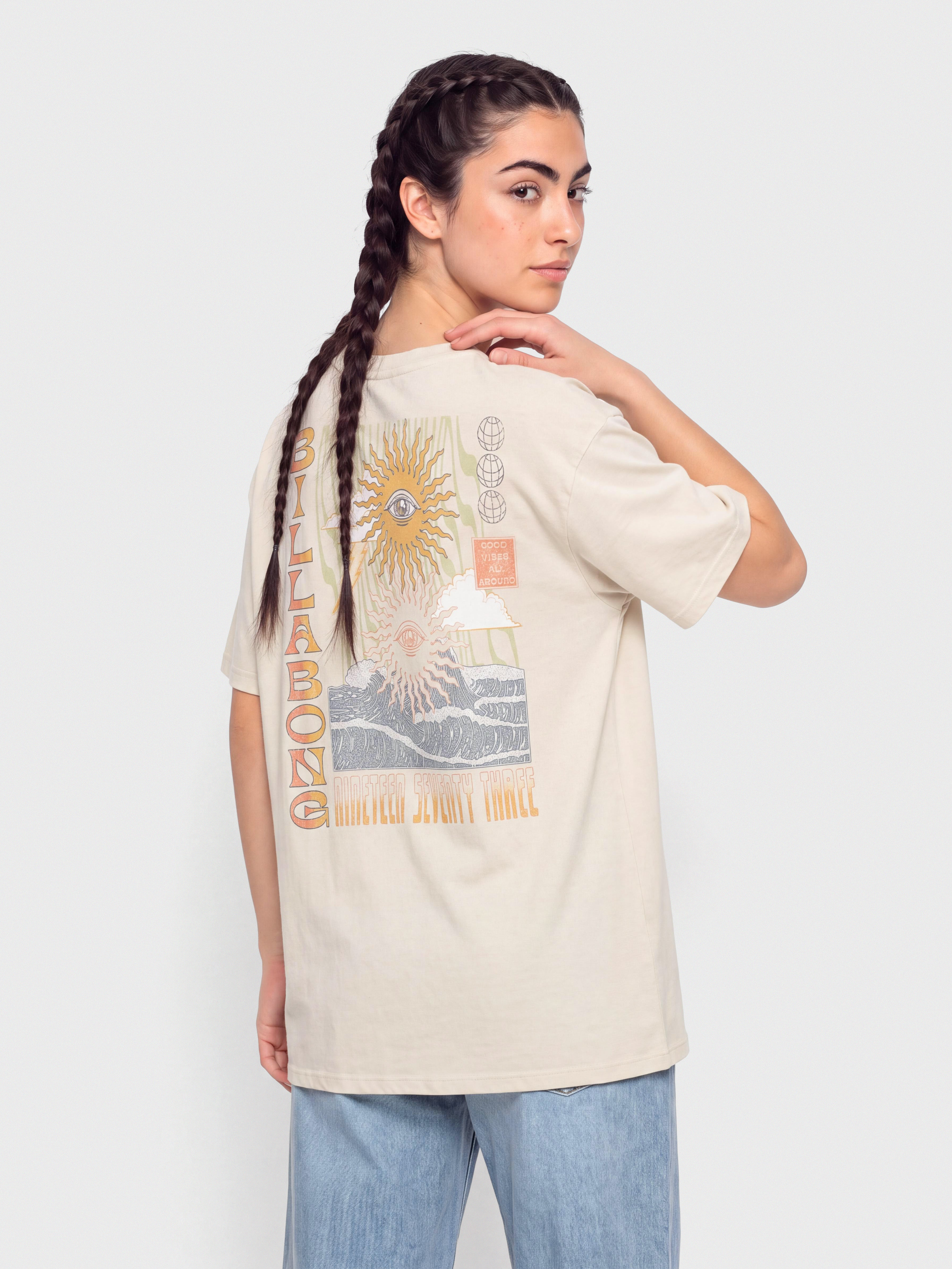 Футболка Billabong Adiv Good Vibes True Boy Wmn (oatmeal)