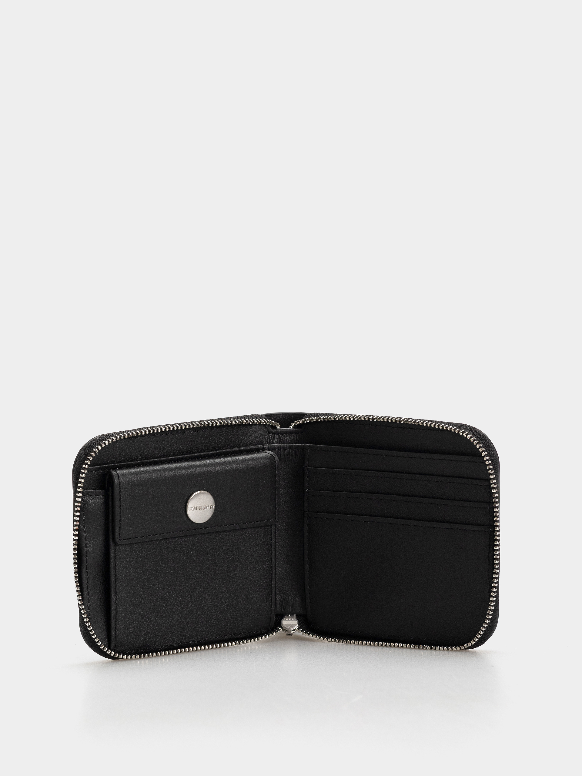 Гаманець Carhartt WIP Leather (black/silver)