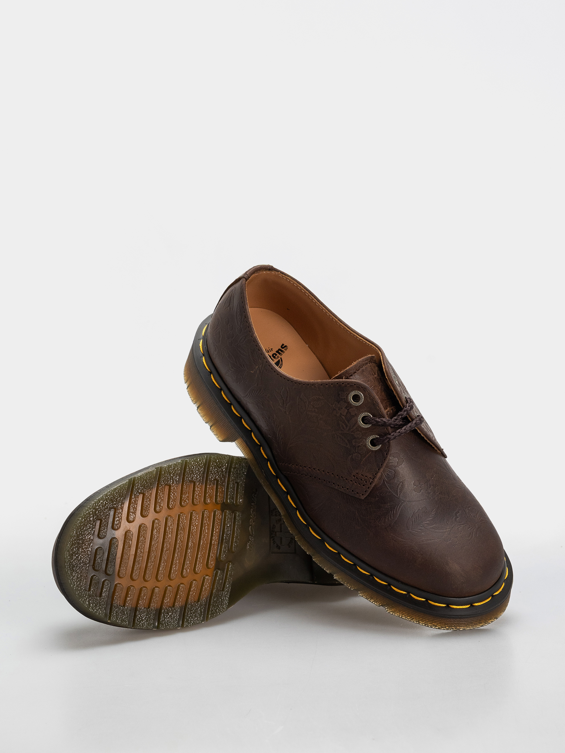 Взуття Dr. Martens 1461 Emboss Floral Wmn (dark brown)