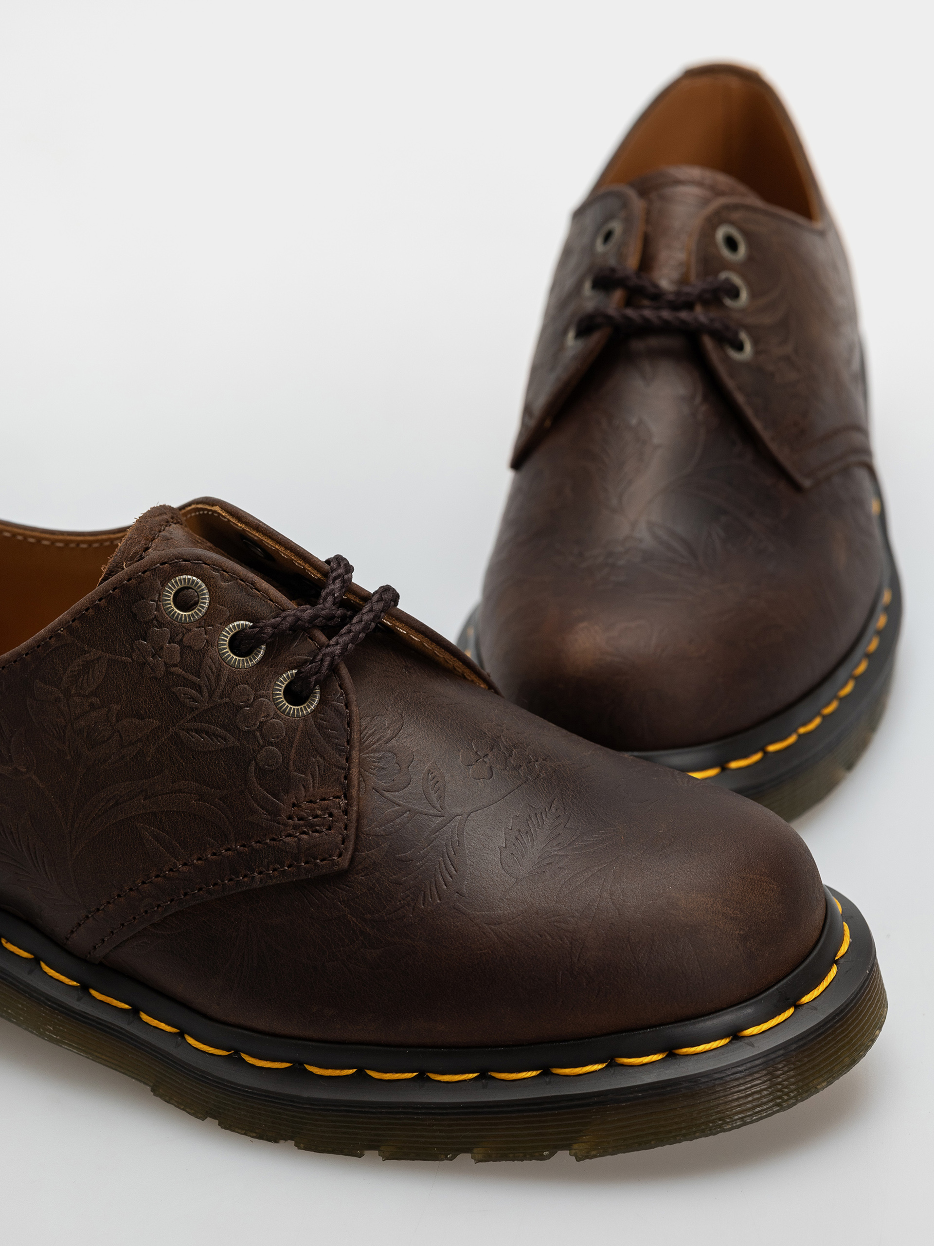 Взуття Dr. Martens 1461 Emboss Floral Wmn (dark brown)