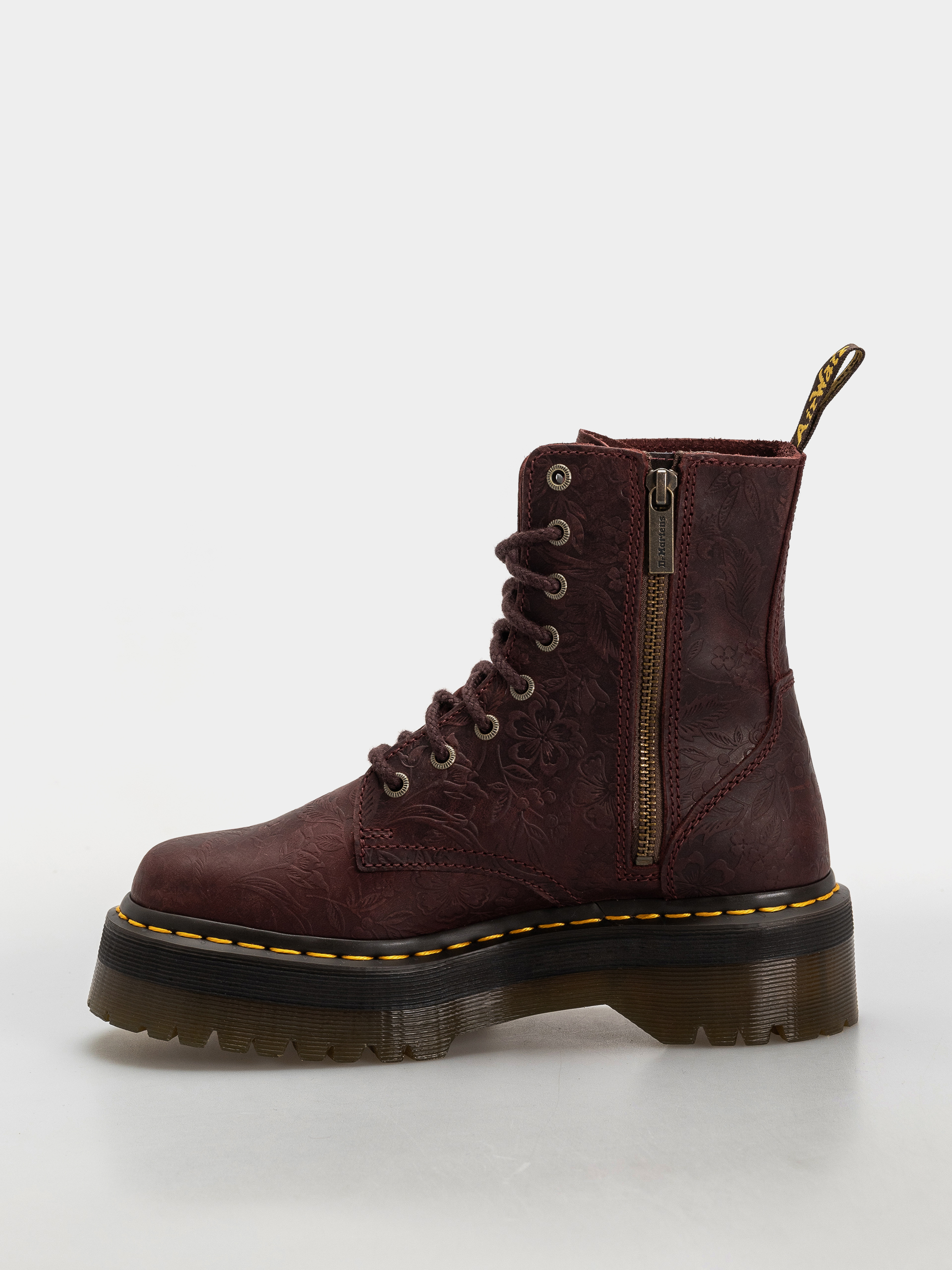 Взуття Dr. Martens Jadon Emboss Floral Wmn (cherry red)