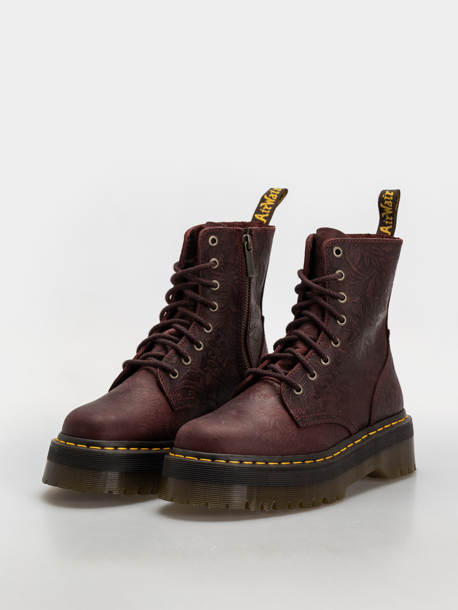 Взуття Dr. Martens Jadon Emboss Floral Wmn (cherry red)