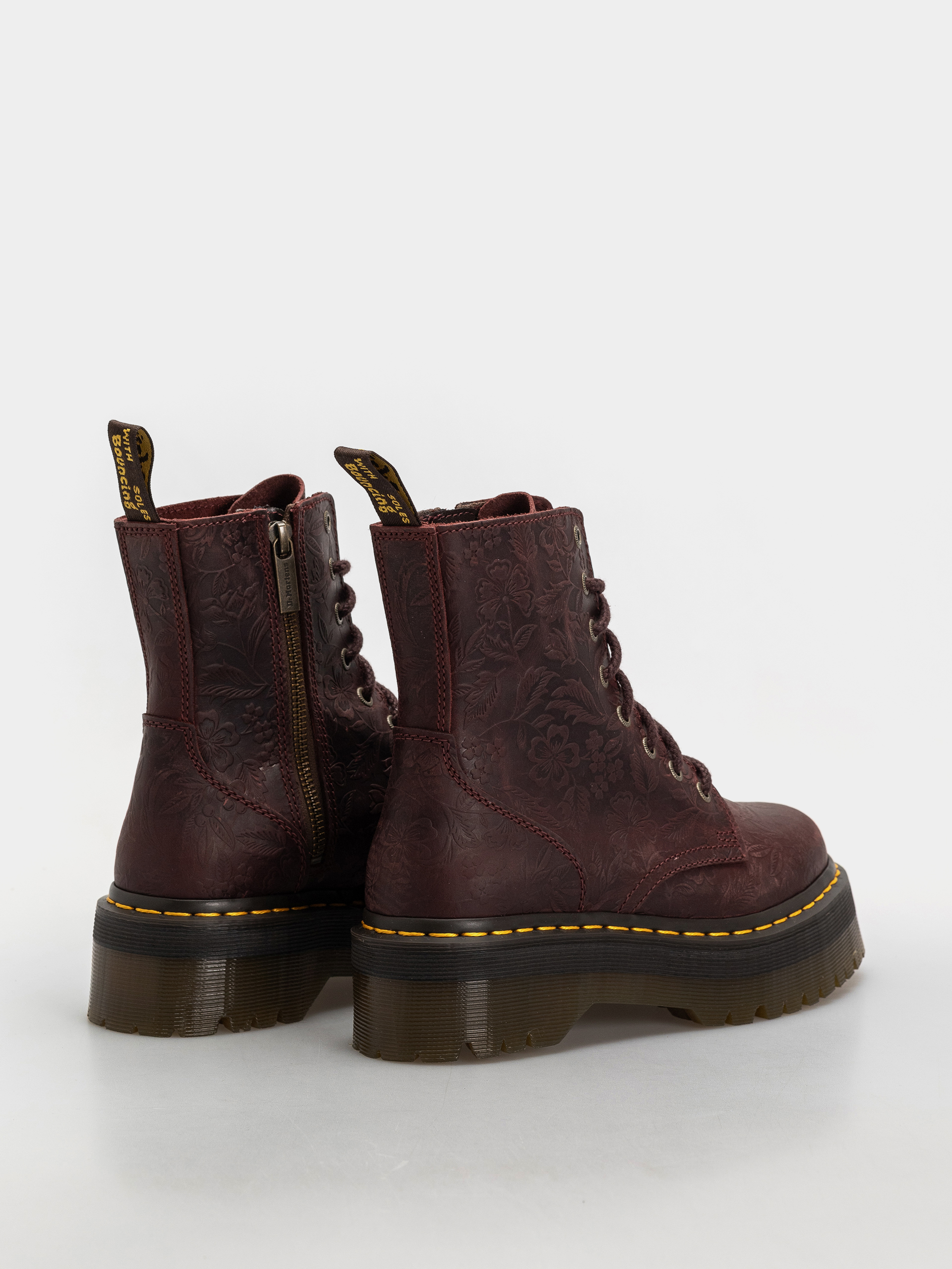 Взуття Dr. Martens Jadon Emboss Floral Wmn (cherry red)