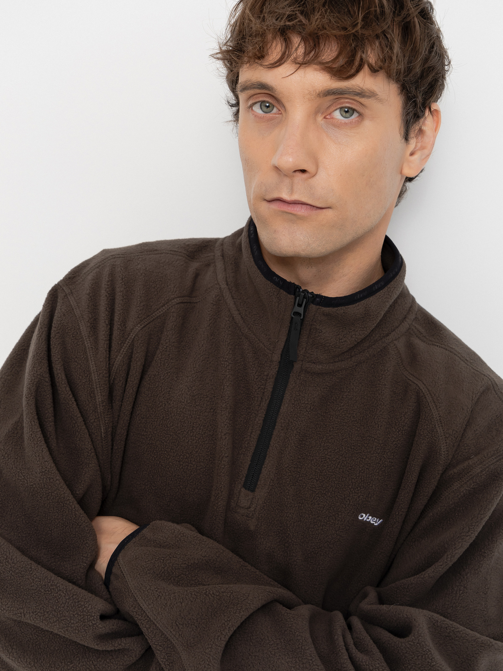 Чоловічий Флісовий светр OBEY Vetta Pullover (andesite)