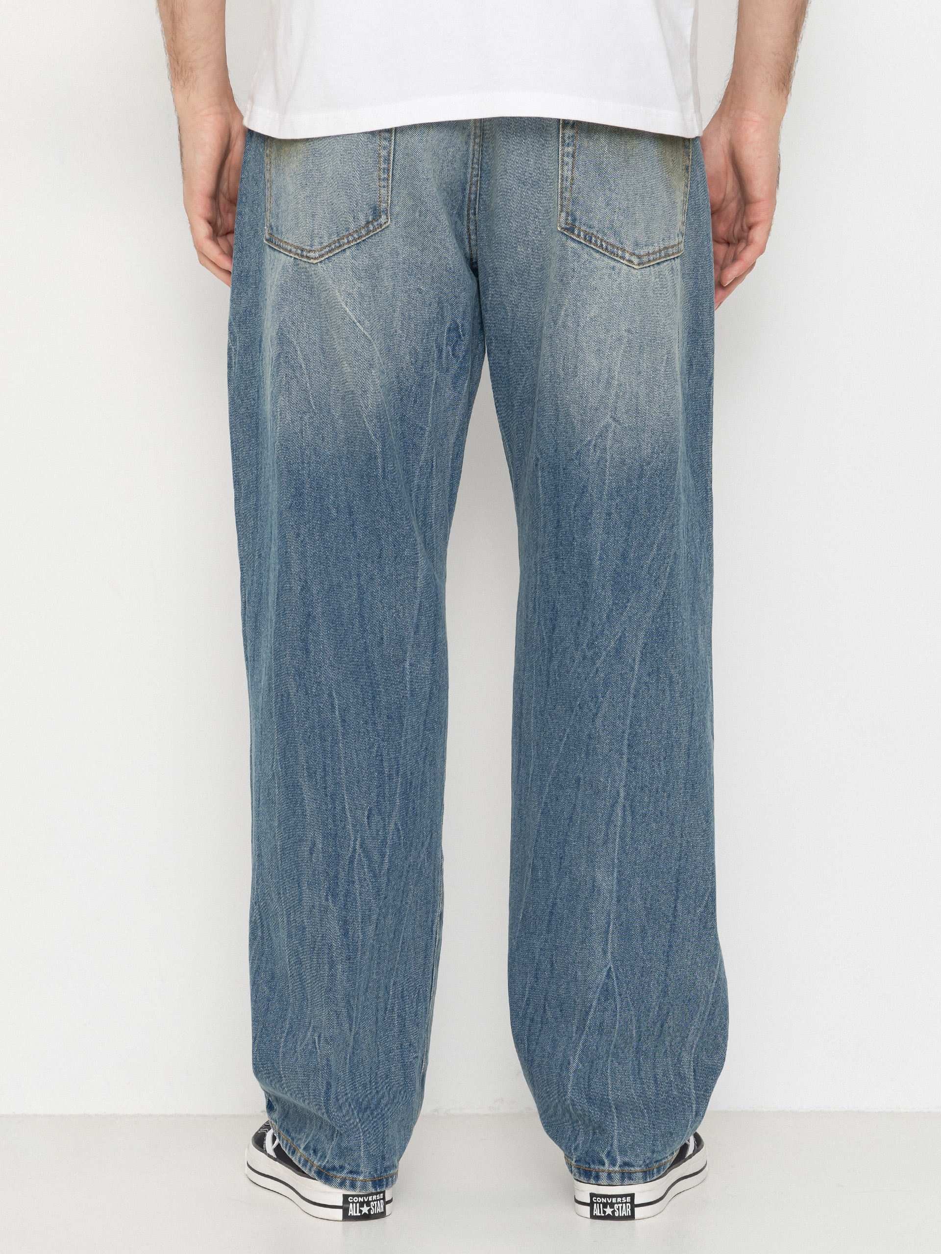 Штани OBEY Nelson Straight Denim (garage wash indigo)