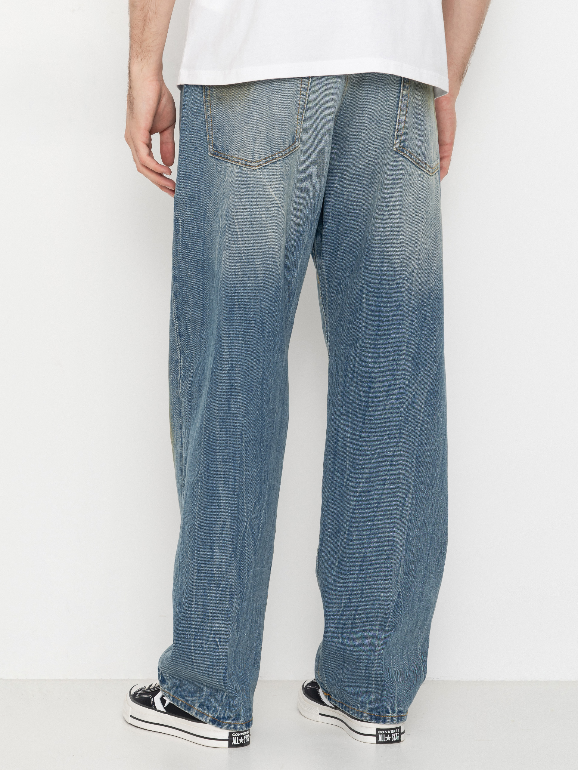 Штани OBEY Nelson Straight Denim (garage wash indigo)