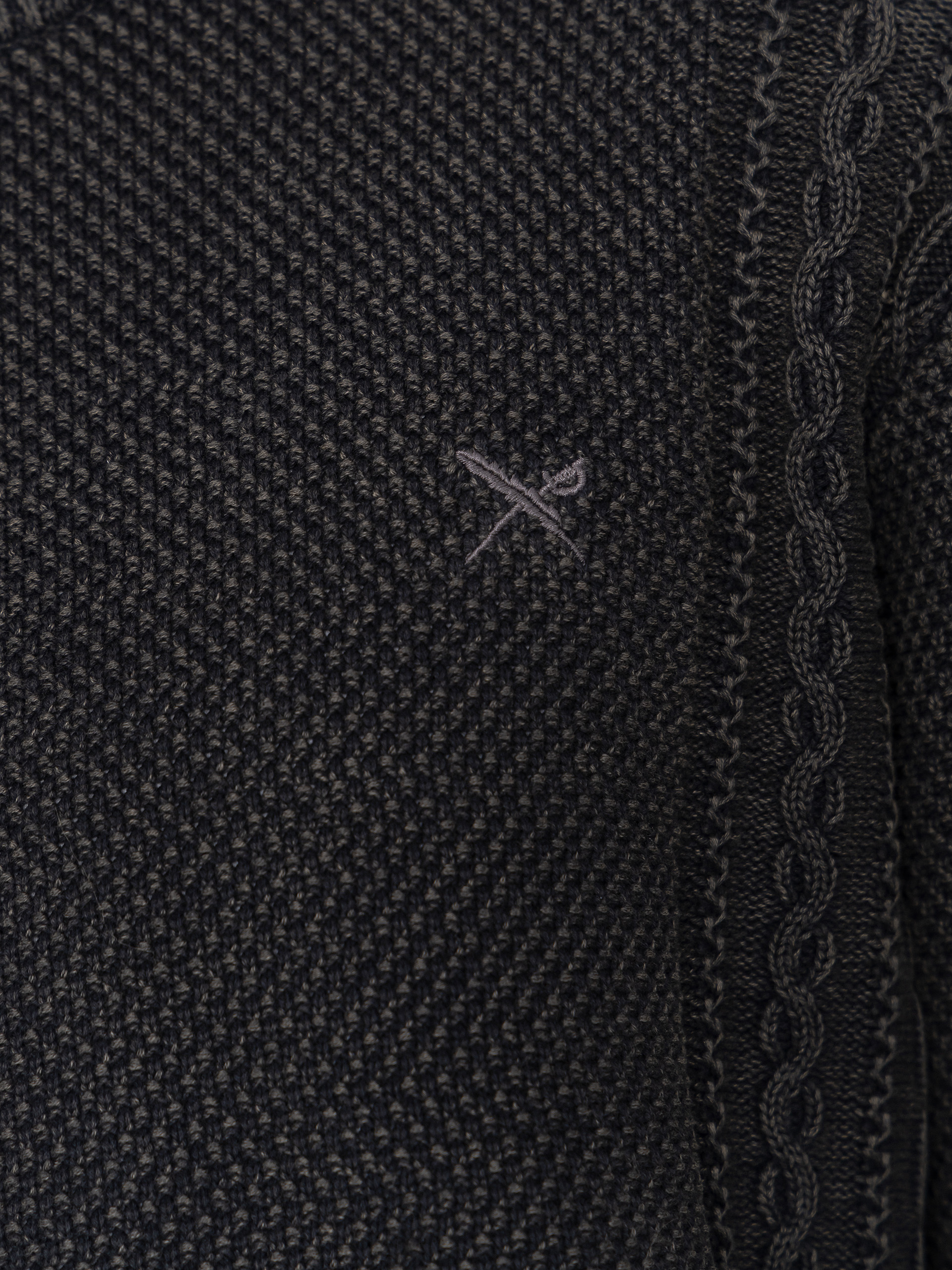 Светр Iriedaily Vintage Structure (black wash)
