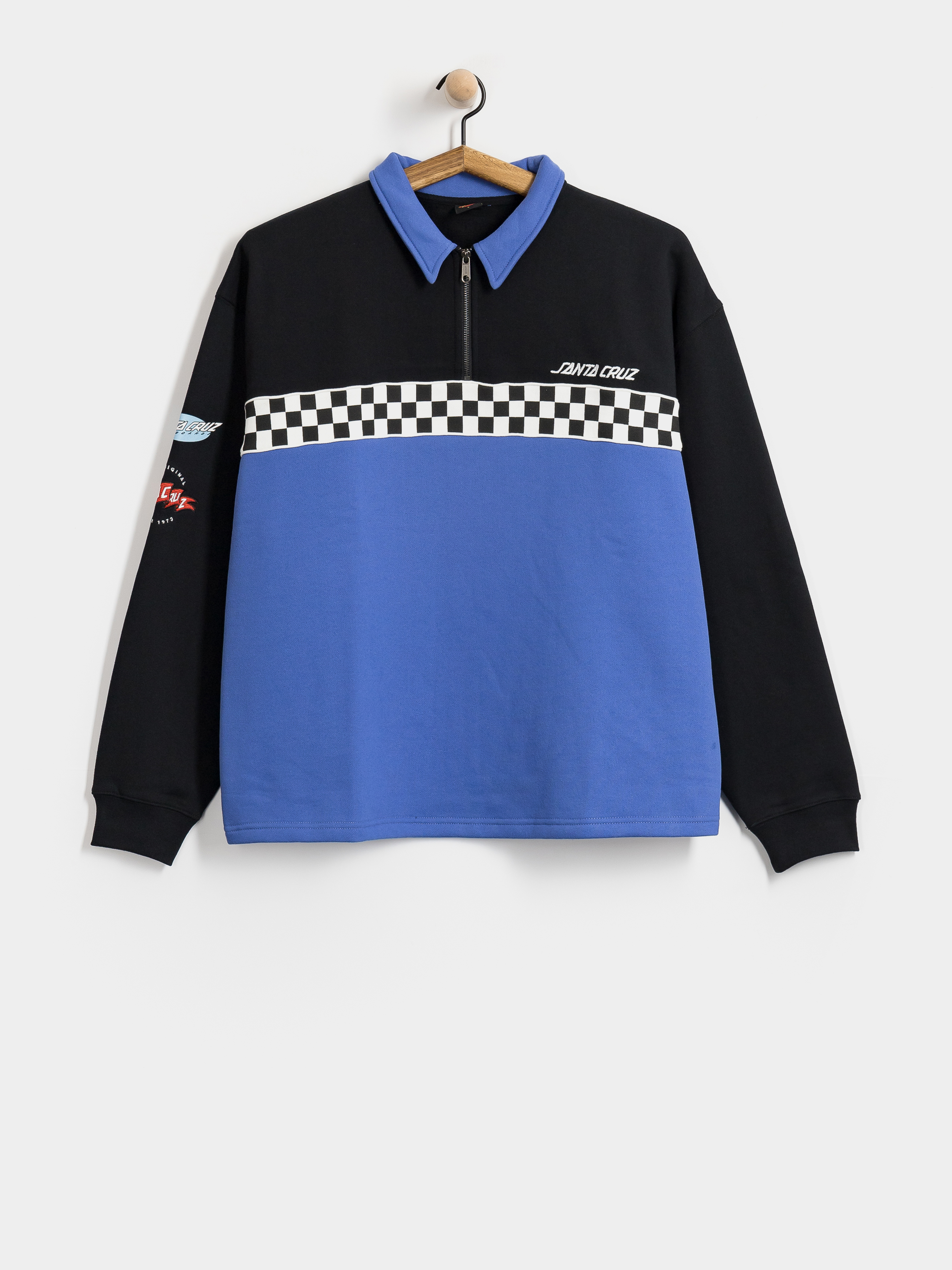 Світшот Santa Cruz Podium 1/4 Zip (black/sapphire)