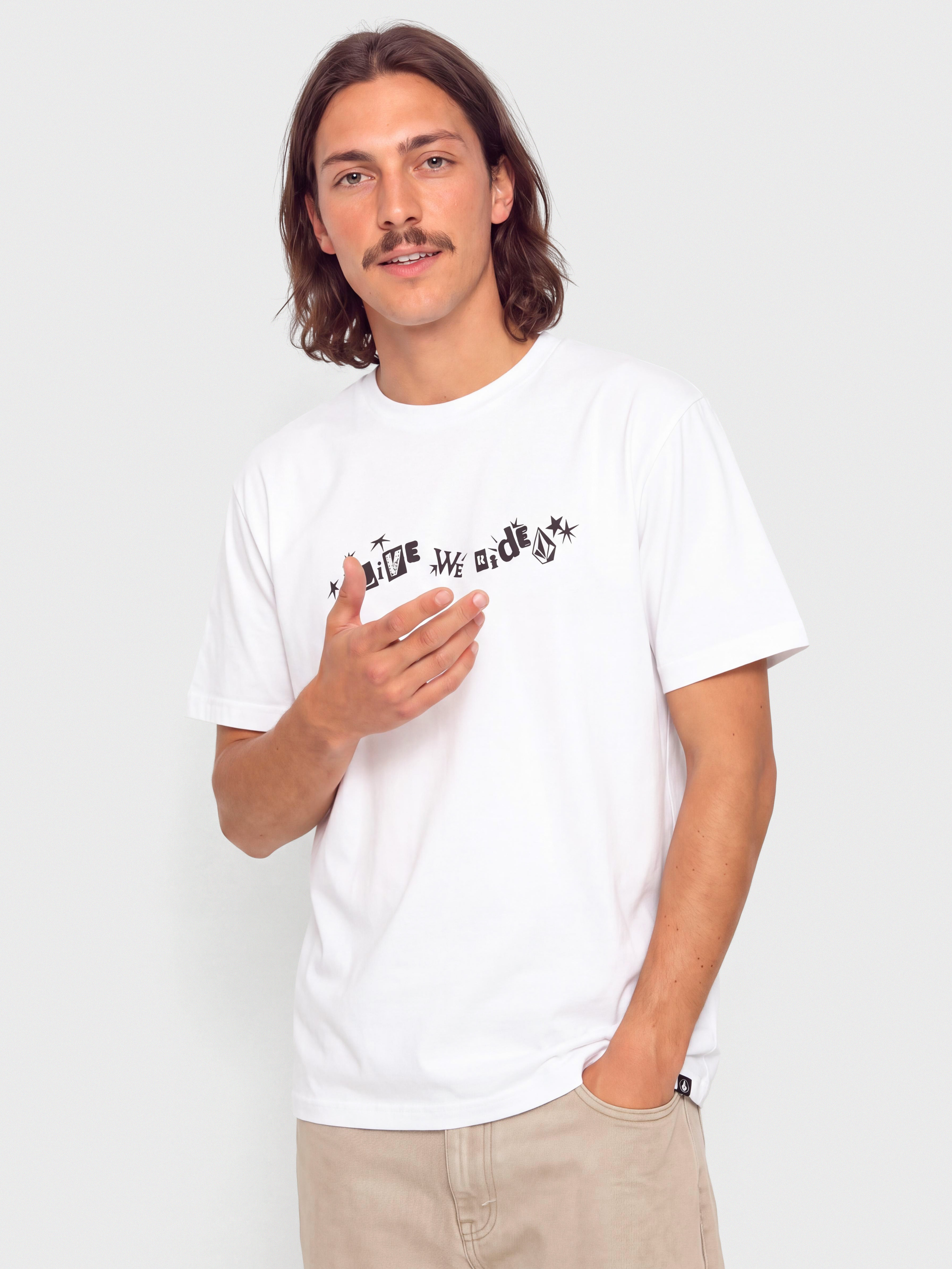 Футболка Volcom Alive We Ride Lse (white)