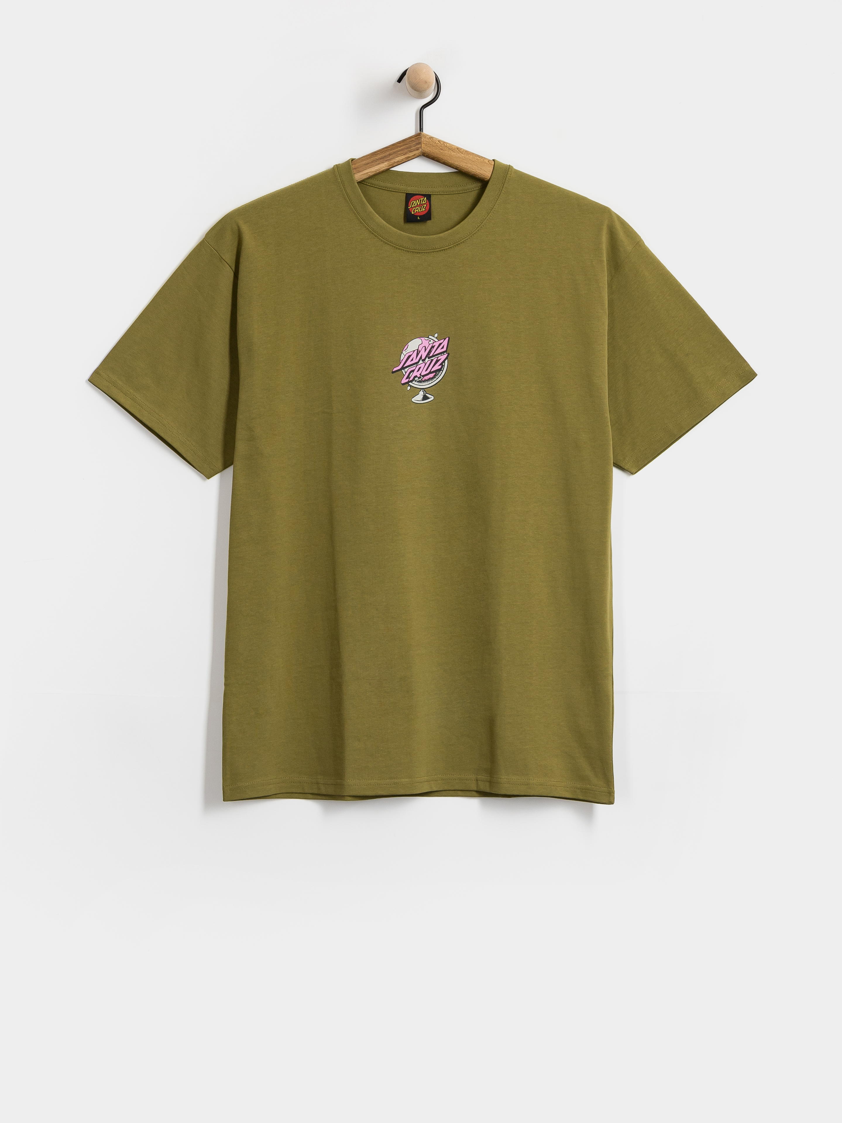 Футболка Santa Cruz Knibbs Cryptic World Centre (deep olive)