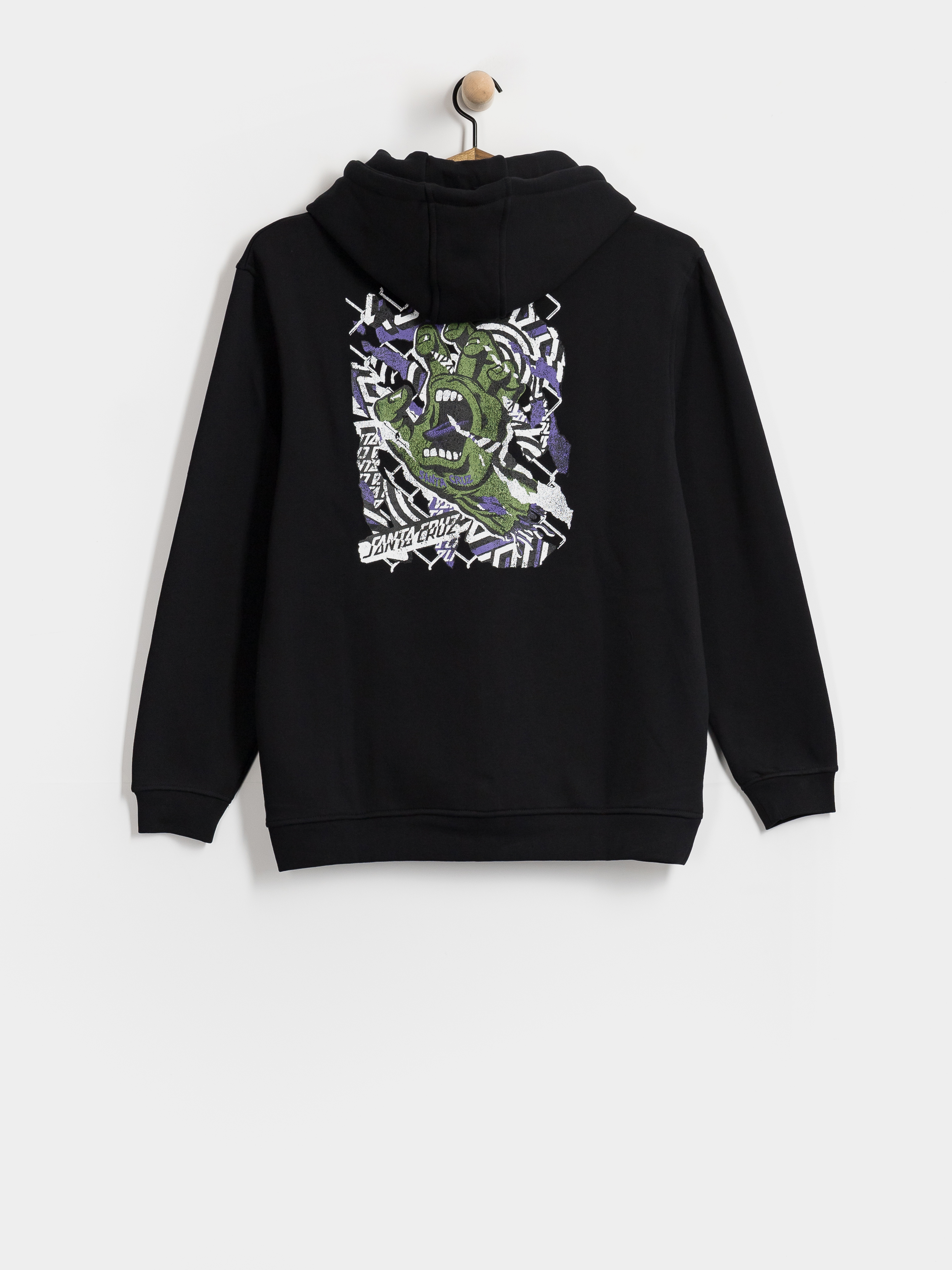Худі Santa Cruz Damaged Hand HD (black)