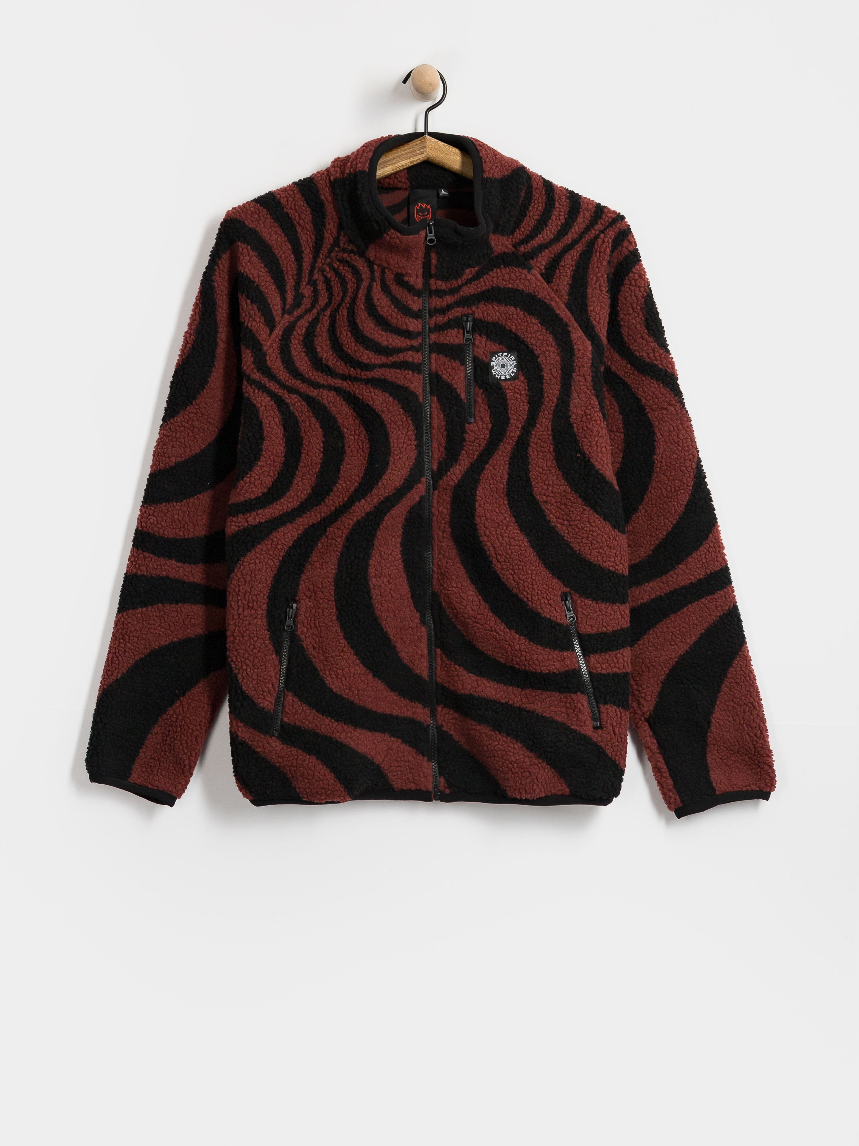 Флісовий светрClassic 87 Swirl Fleece (black/dk red)