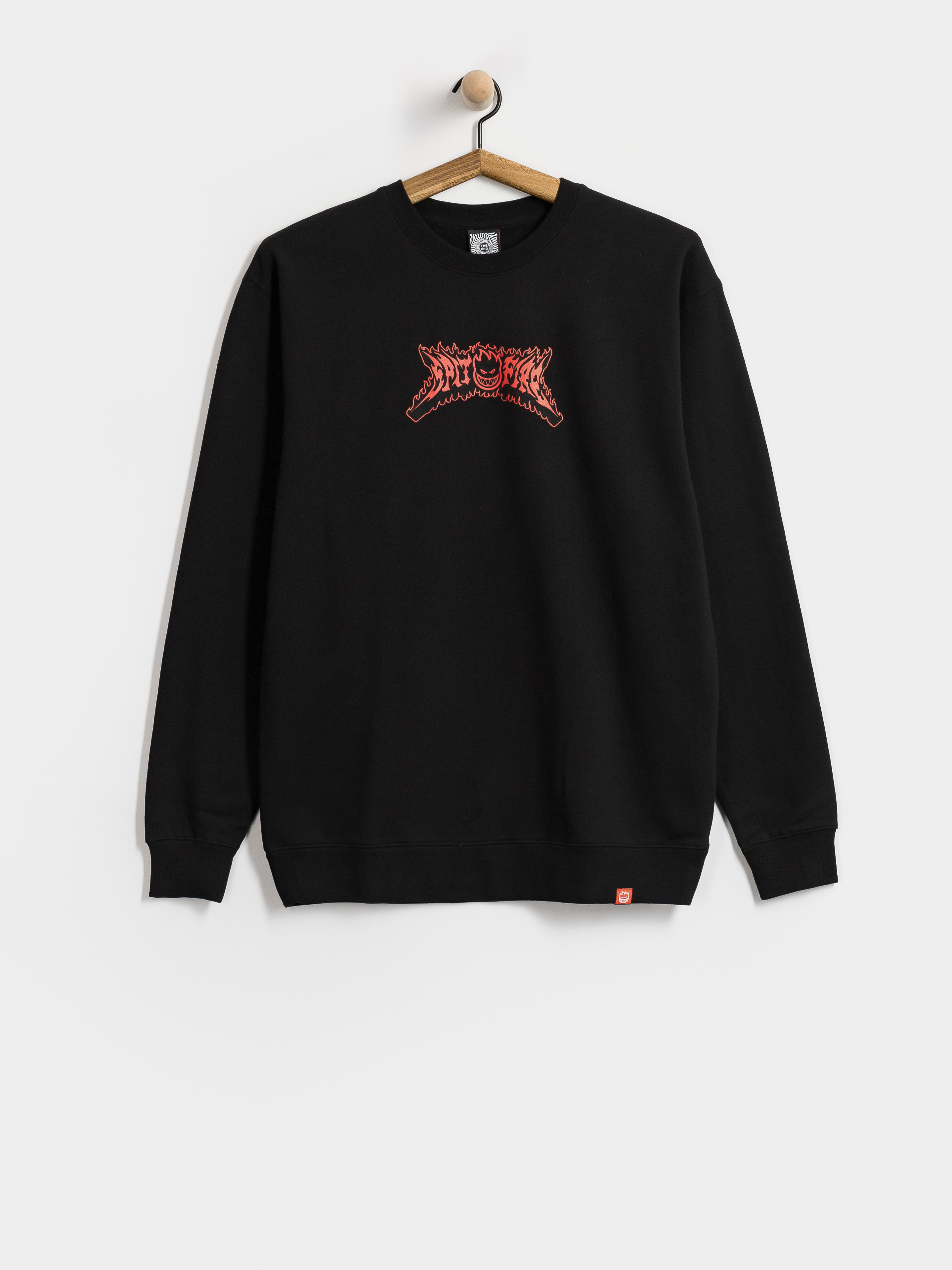 Світшот Spitfire Flame Out Bighead (black w/red&black print)