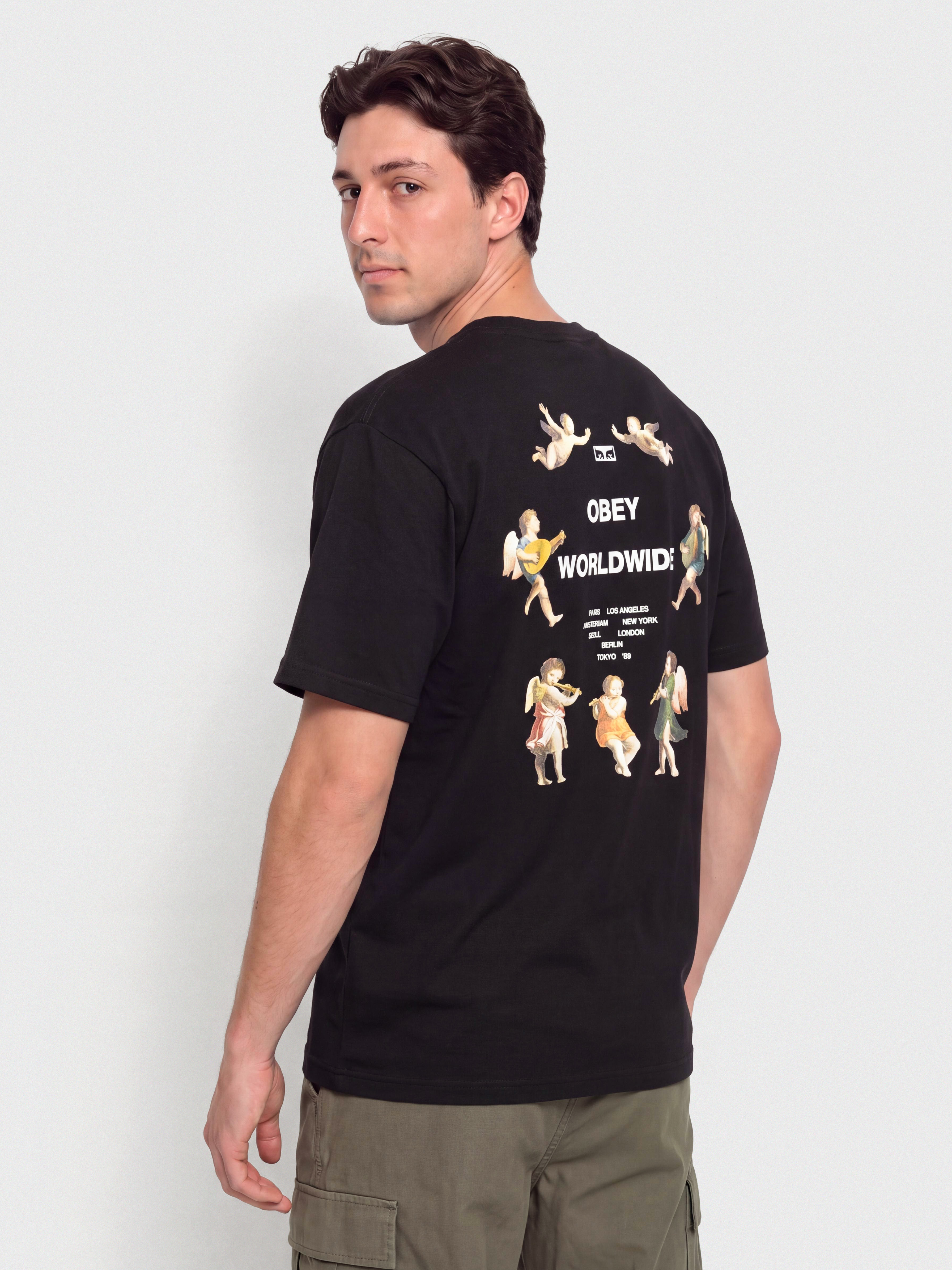 Футболка OBEY Angels Above (black)