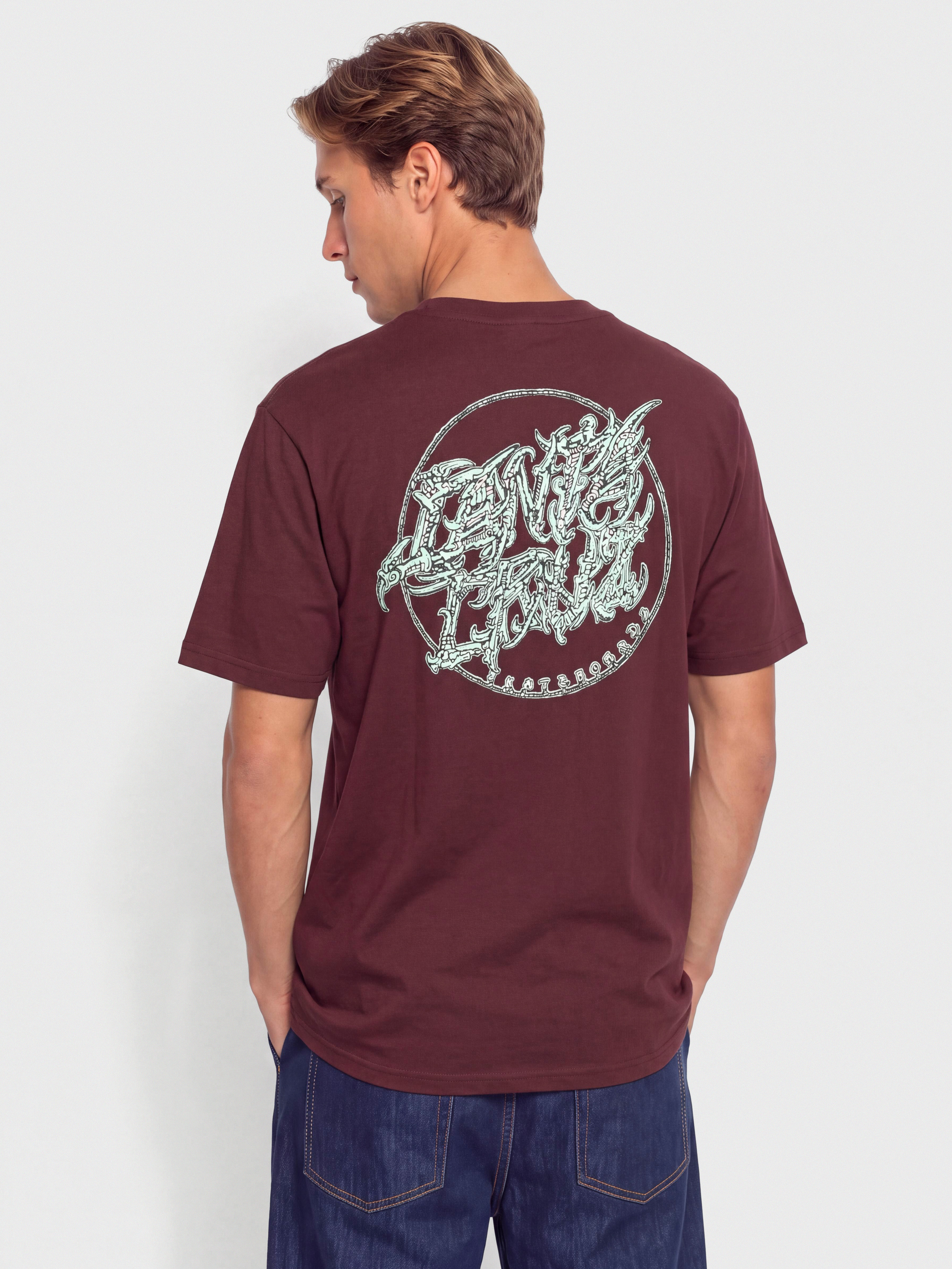 Футболка Santa Cruz Scourge Dot (dark plum)