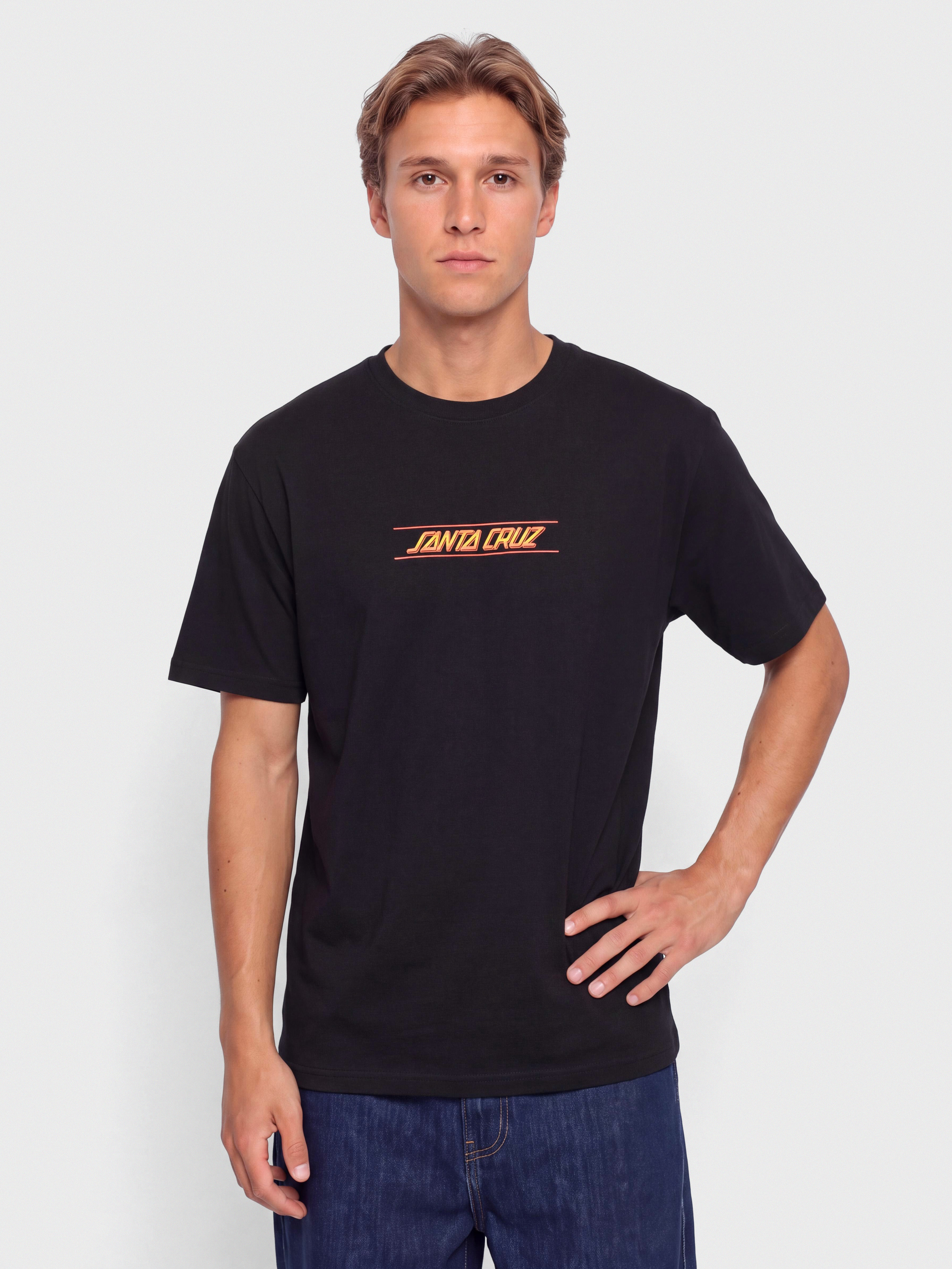 Футболка Santa Cruz Classic Fade Strip Centre (black)