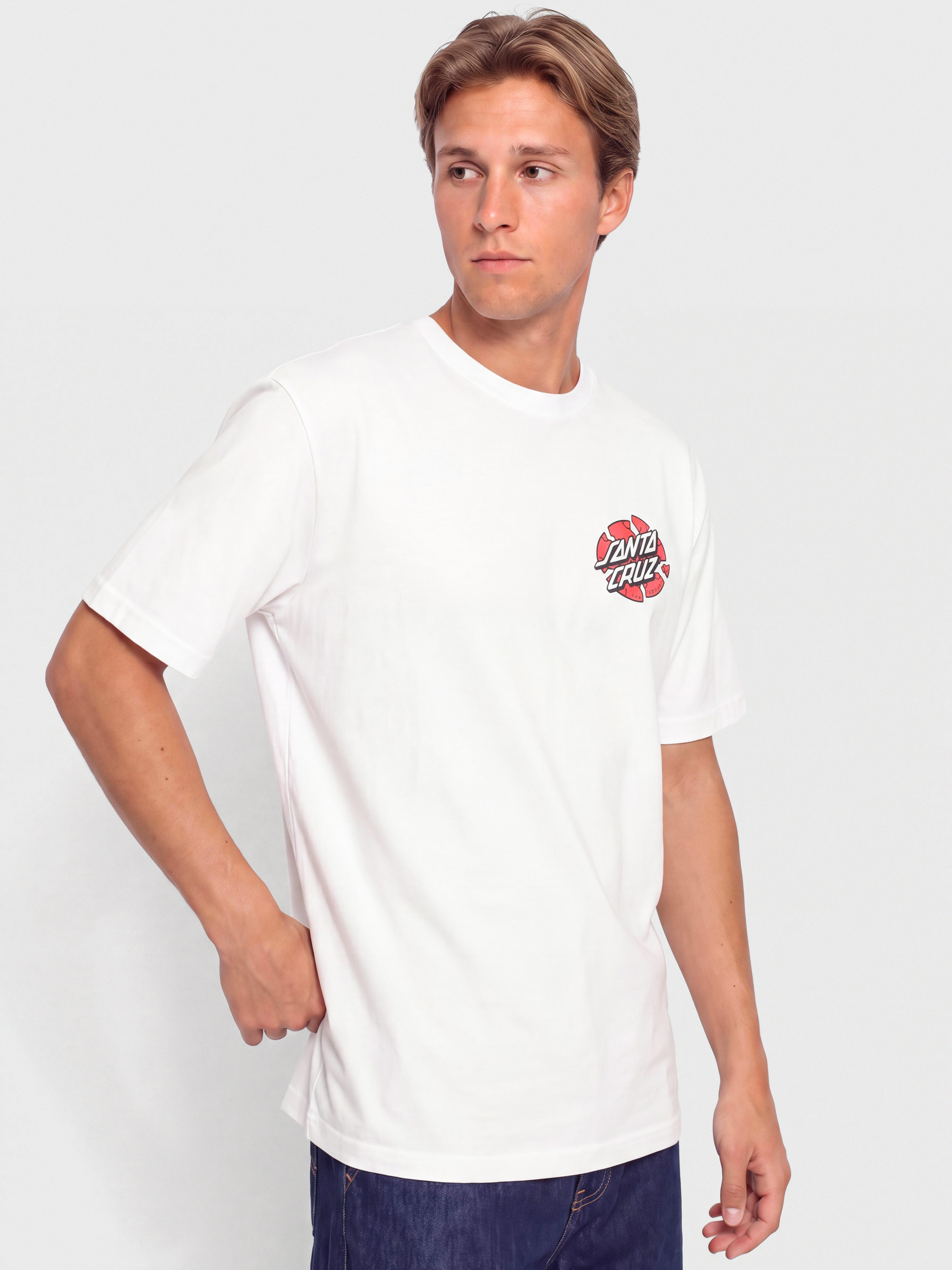 Футболка Santa Cruz Grabke Exploding Dot (white)
