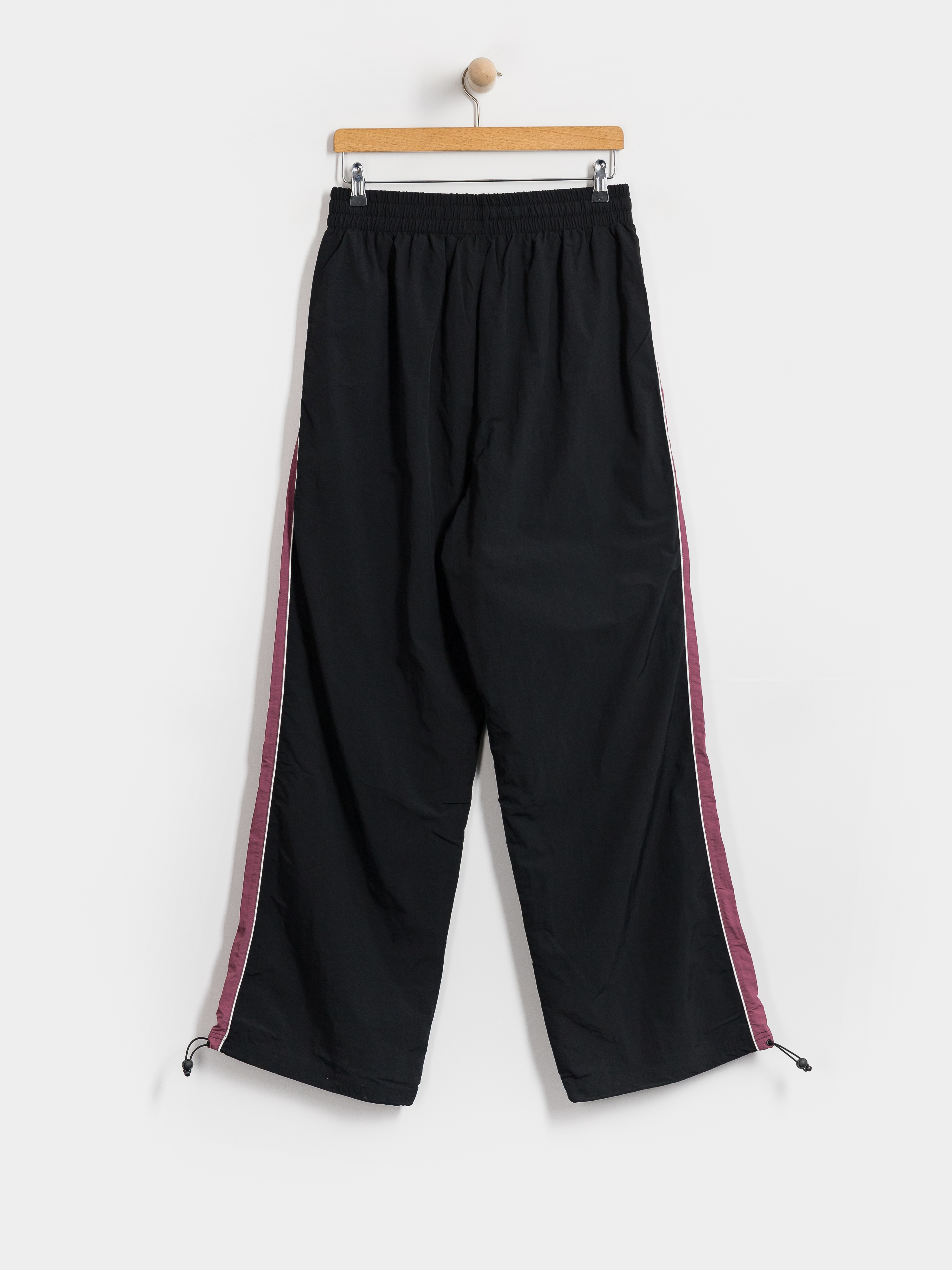 Штани Karl Kani Signature Sidestripe Baggy Track (black/berry)