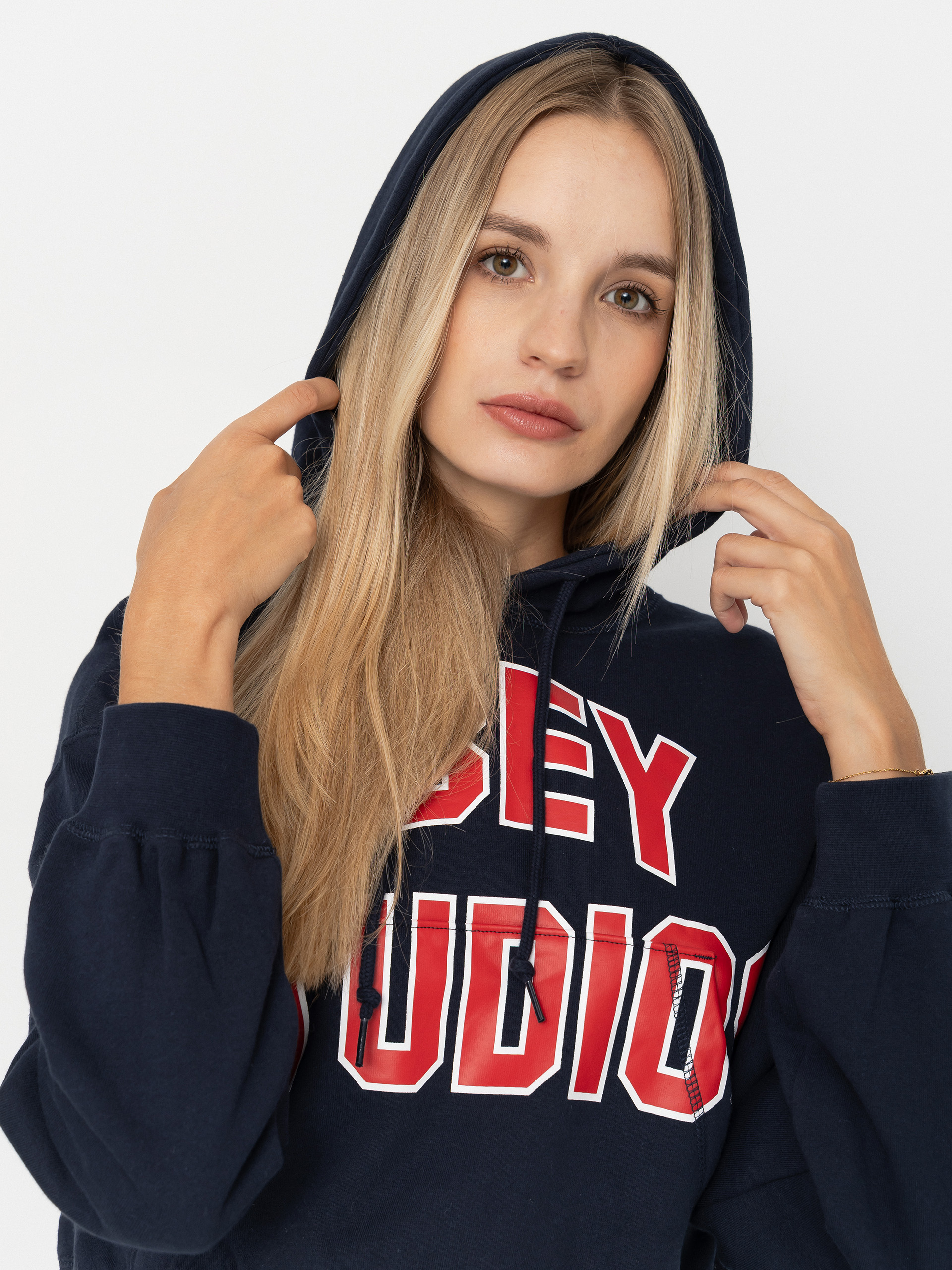 Худі OBEY Studios Collegiate HD Wmn (dark navy)