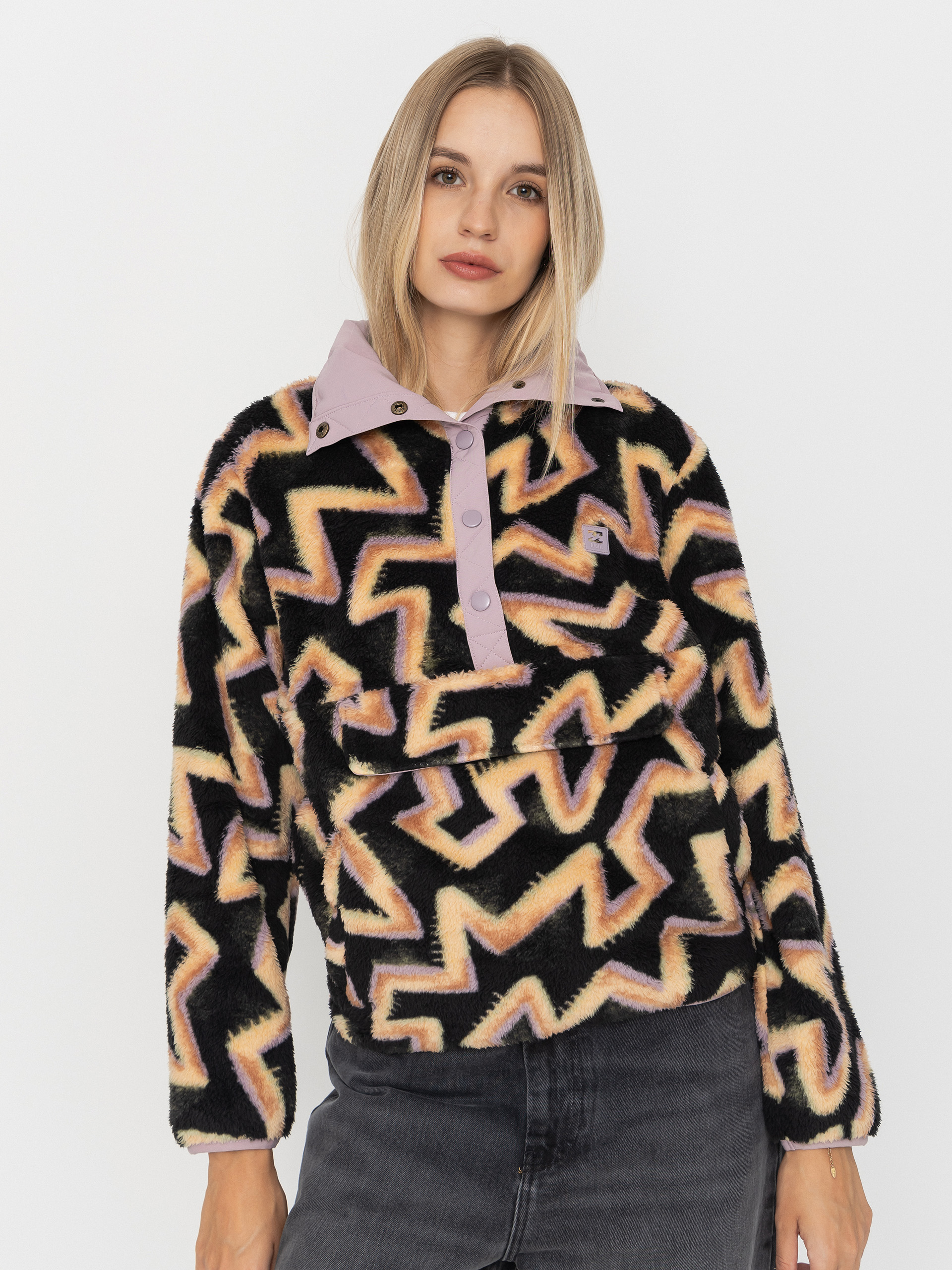 Флісовий светр Billabong Switchback Pullover Wmn (black sands)