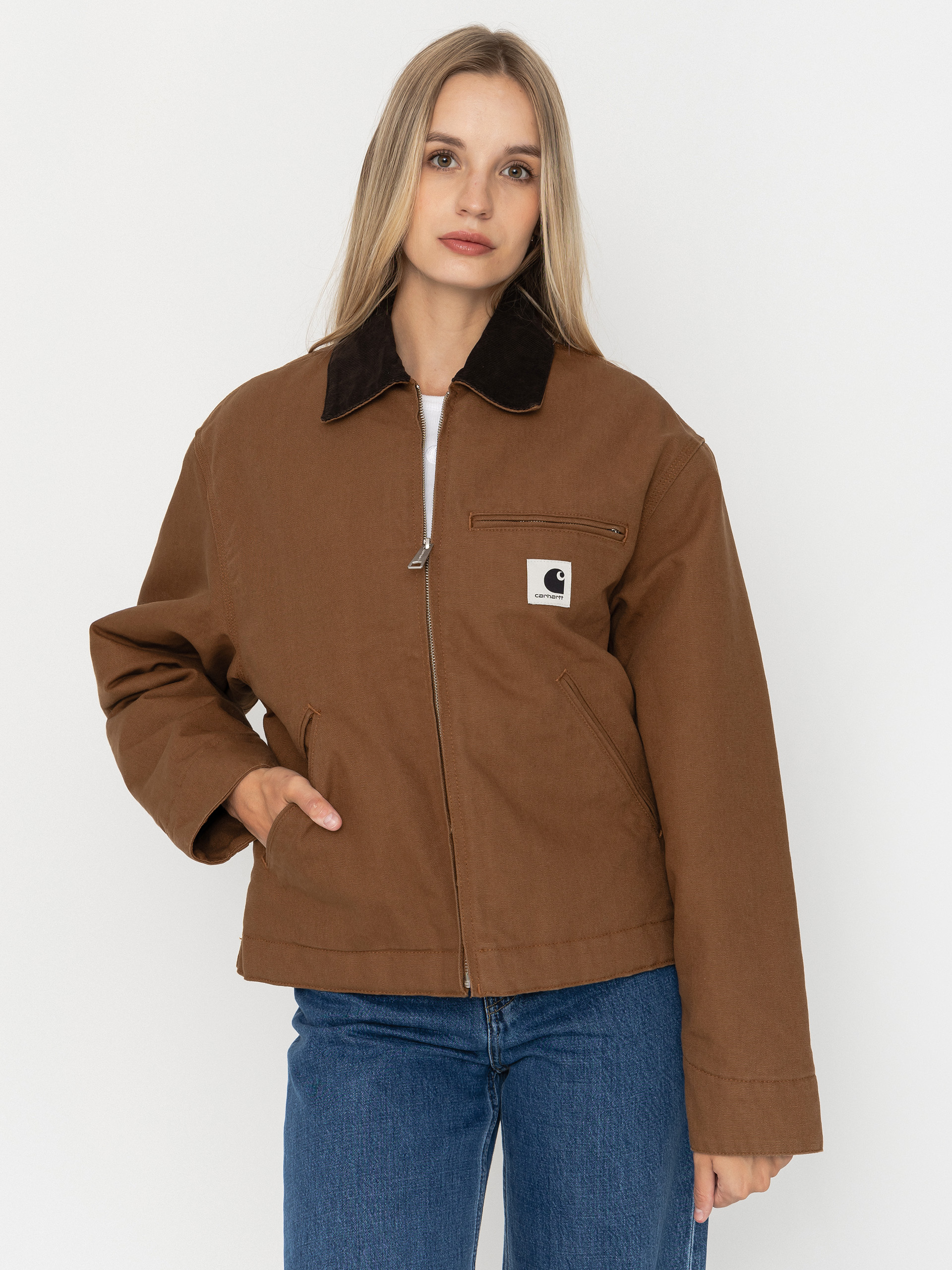 Куртка Carhartt WIP OG Detroit Wmn (wip h brown/tobacco/rinsed)