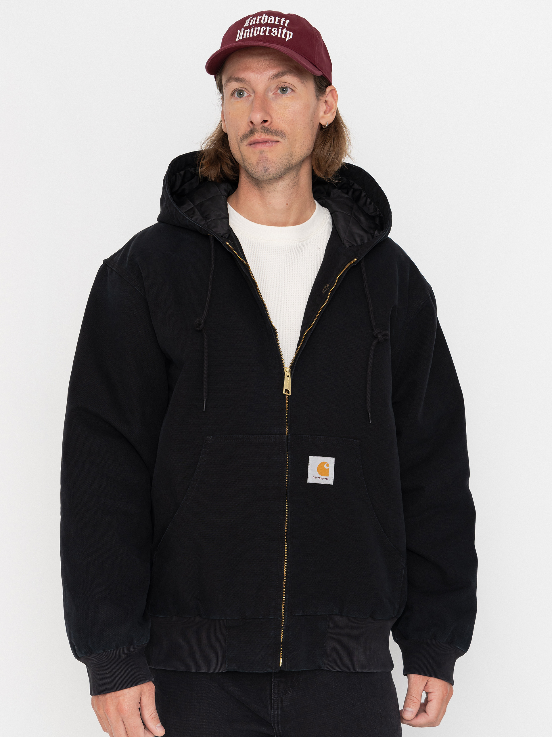 u041au0443u0440u0442u043au0430 Carhartt WIP OG Active (black/stone canvas)