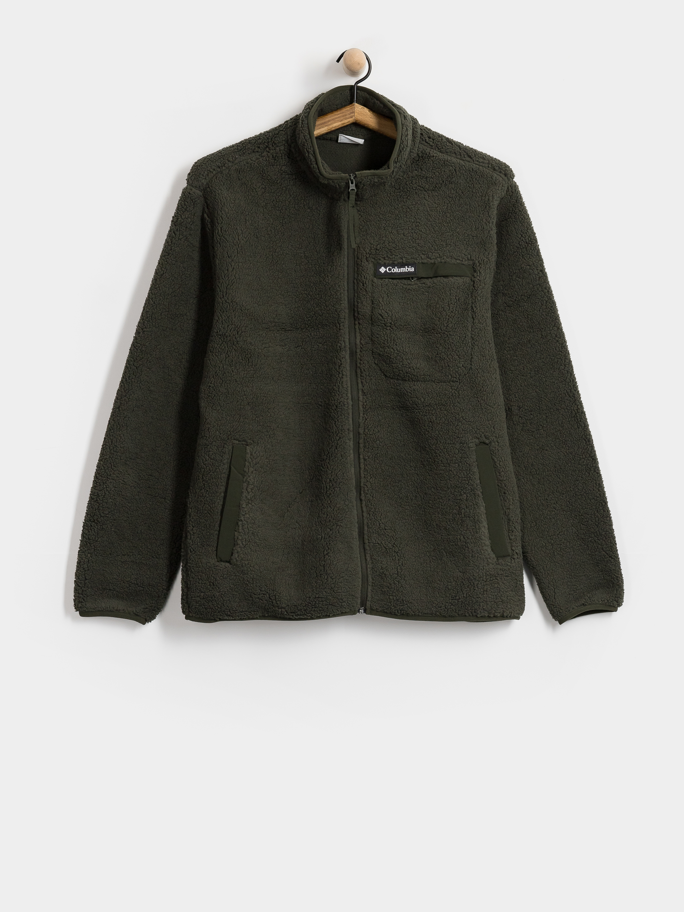 Чоловічий Флісовий светр Columbia Rugged Ridge High Pile Full Zip (greenscape)