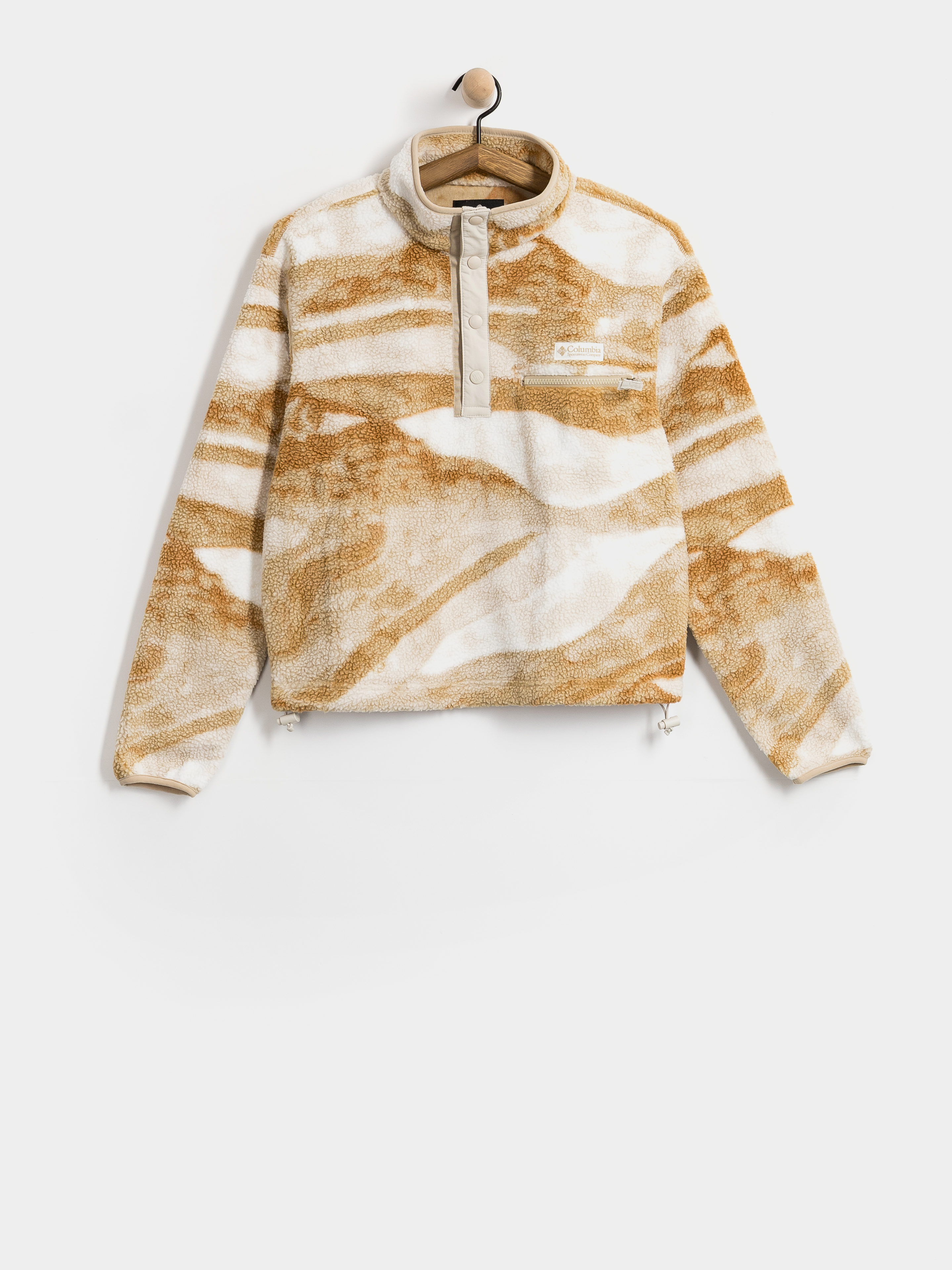 Флісовий светр Columbia Helvetia II Printed Cropped Half Snap Wmn (sea salt/summi)