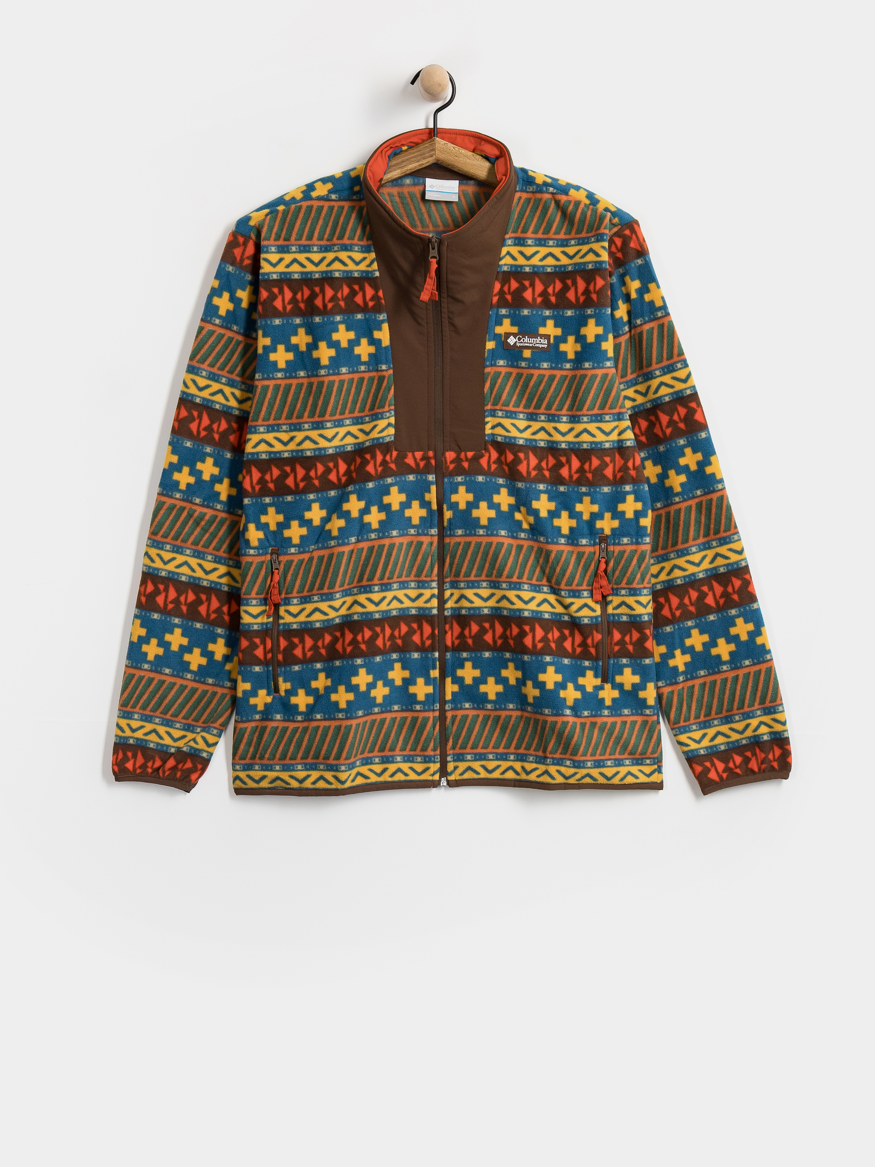 Флісовий светр Columbia Sequoia Grove II Full Zip Printed (teak brown wiza)